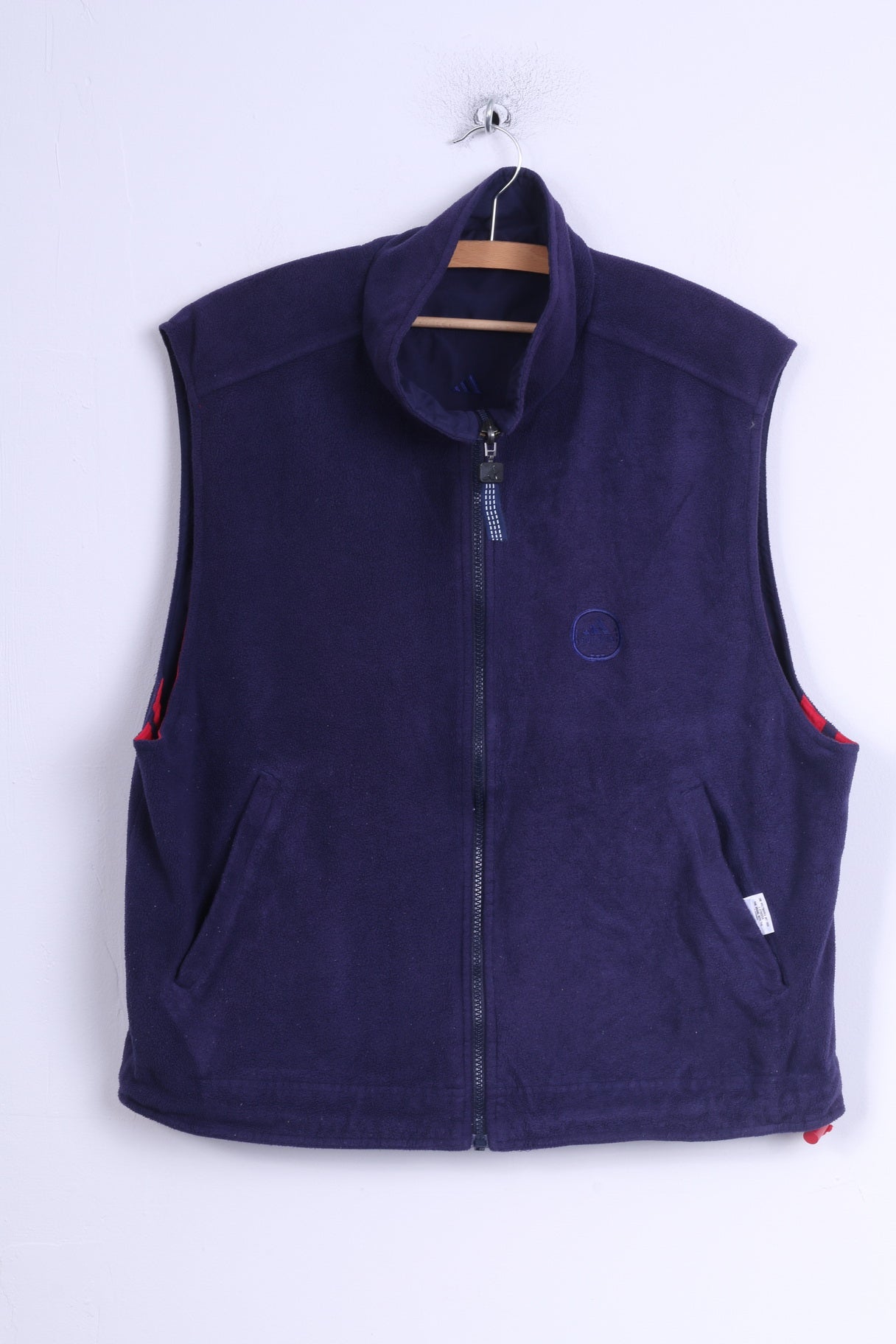 Adidas Golf Mens M Bodywarmer Marine Double Face Zip Up Gilet Sans Manches