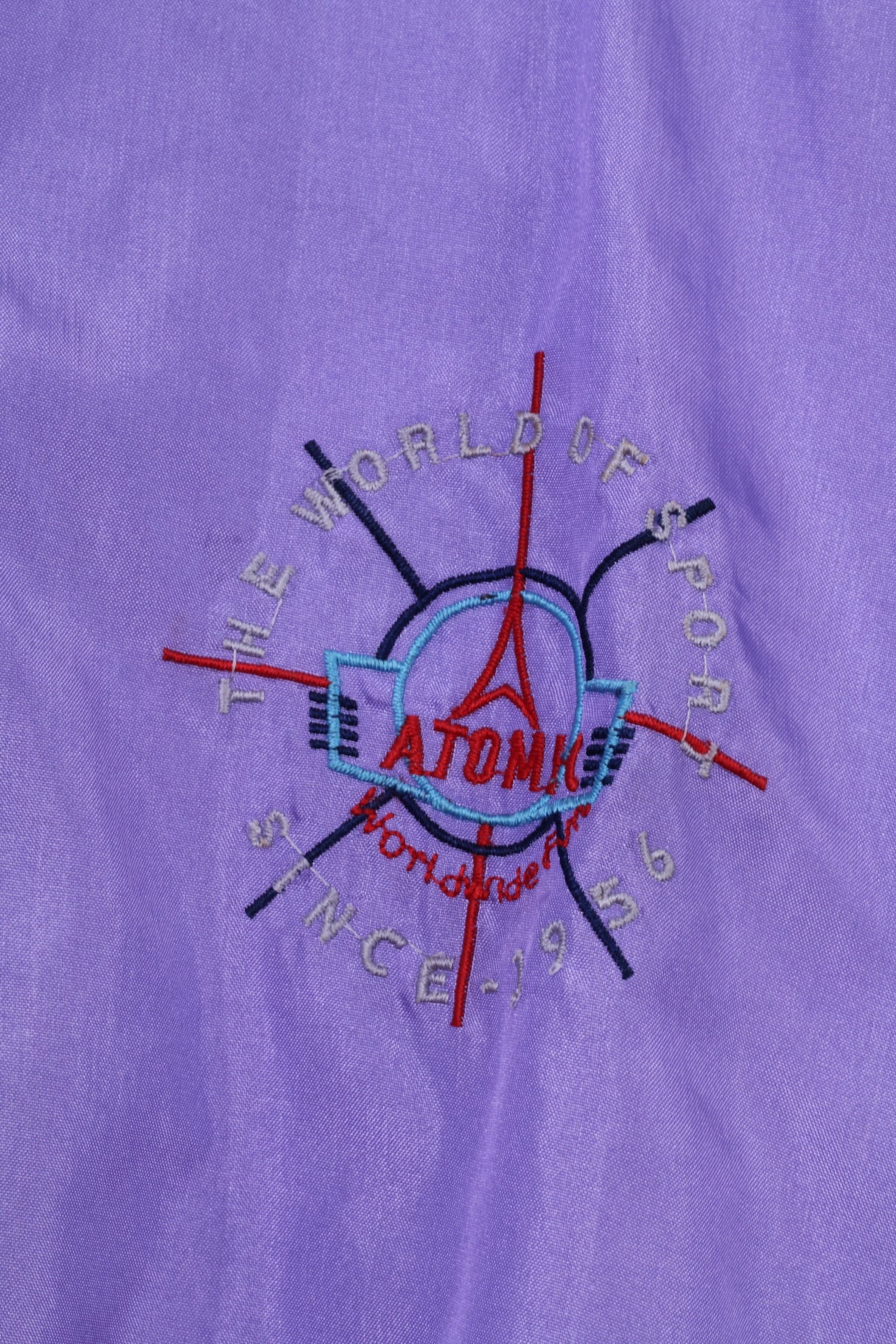 Johny Jordans Womens S Tracksuit Vintahe Purple Shiny Retro Nylon Sportswear Set