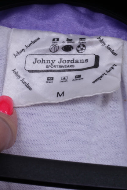 Tuta da donna Johny Jordan S Vintahe Set di abbigliamento sportivo in nylon retrò lucido viola