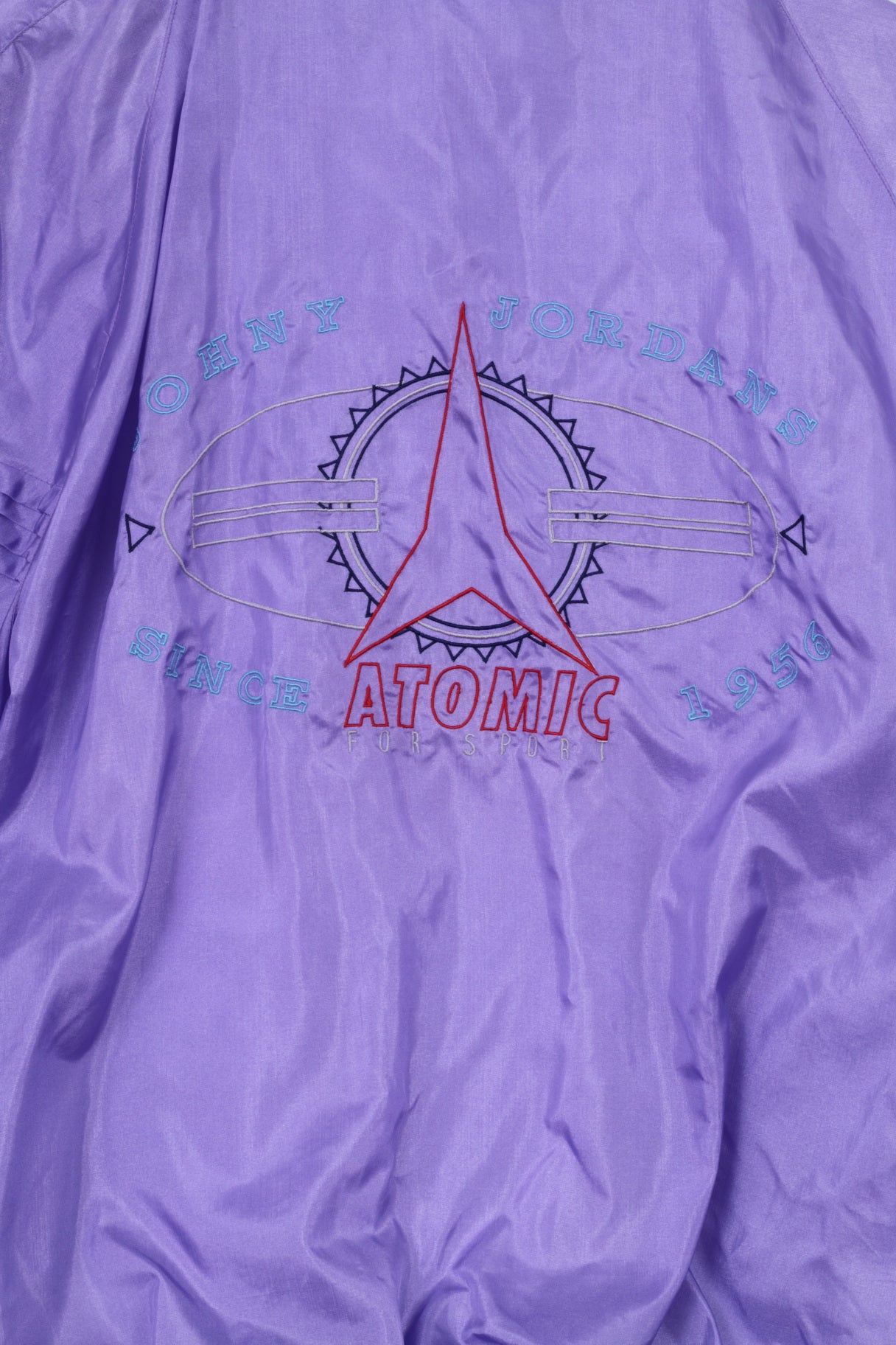 Johny Jordans Womens S Tracksuit Vintahe Purple Shiny Retro Nylon Sportswear Set