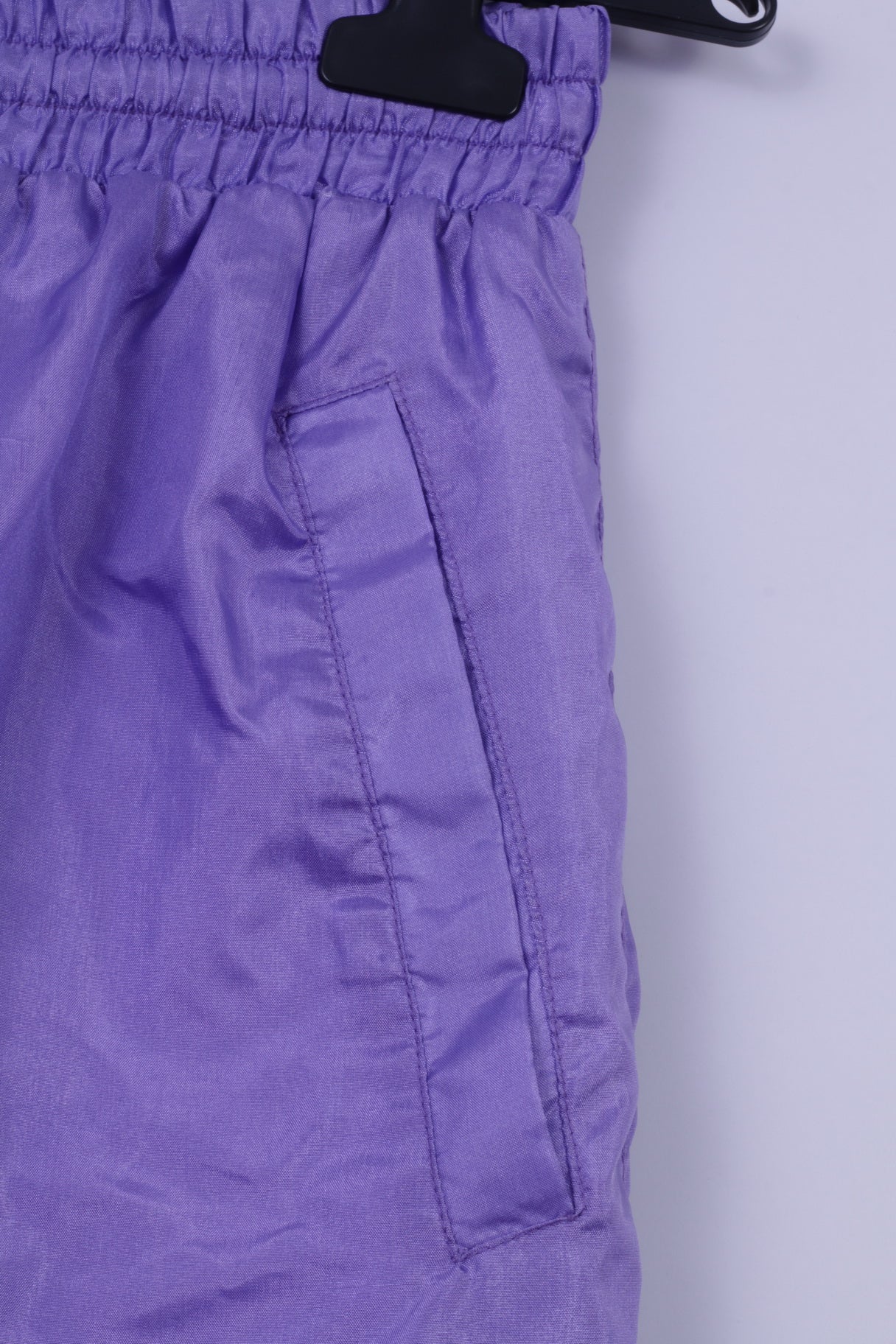 Johny Jordans Womens S Tracksuit Vintahe Purple Shiny Retro Nylon Sportswear Set