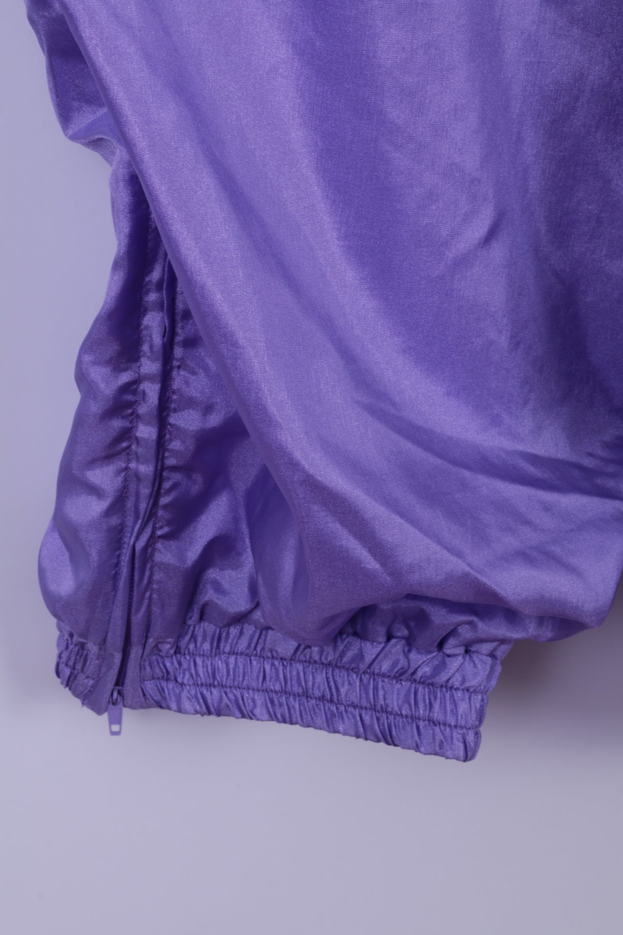 Johny Jordans Womens S Tracksuit Vintahe Purple Shiny Retro Nylon Sportswear Set