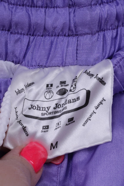 Johny Jordans Survêtement pour femme Vintahe Violet brillant rétro en nylon Ensemble de vêtements de sport