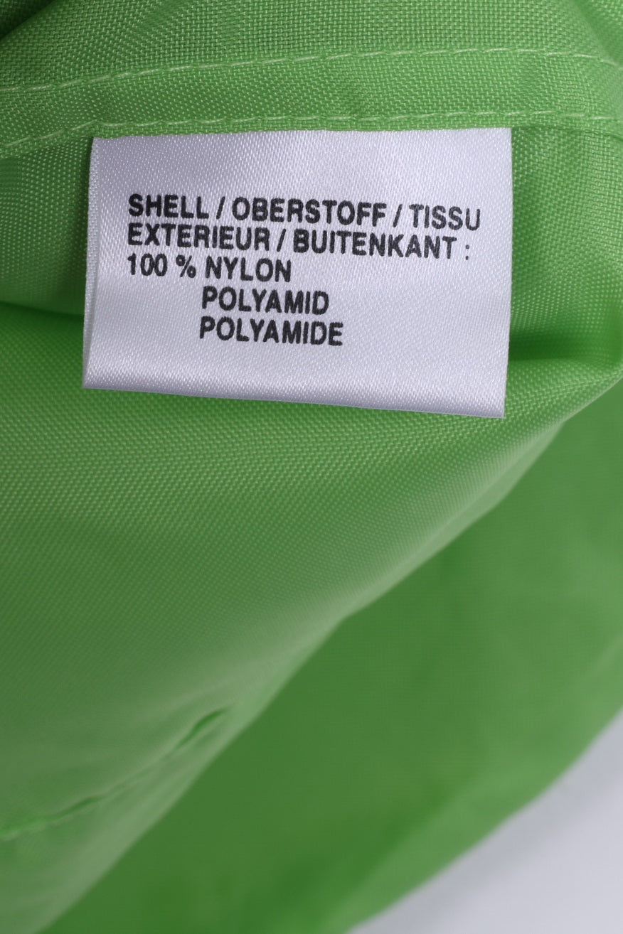 Cosmos Jeans Womens XL Jacket Lightweight Neo Green Single Breasted Nylon Waterproof Festival