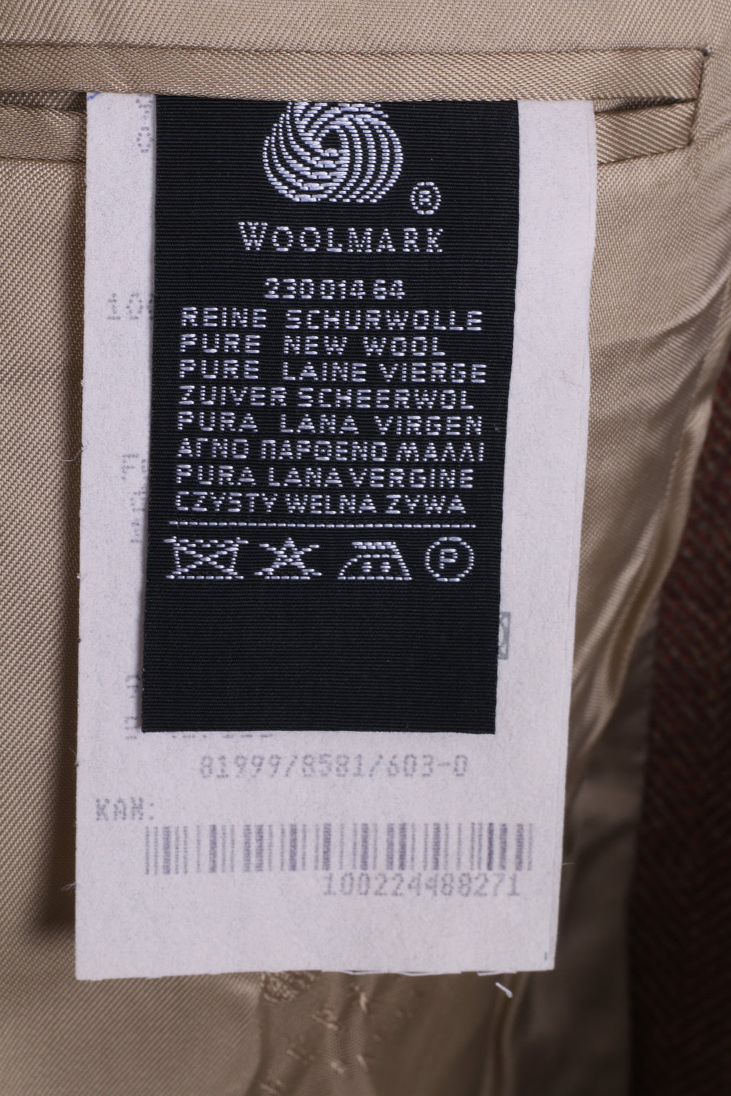 Giacca da uomo Feraud 98 M Giacca monopetto in lana marrone a spina di pesce