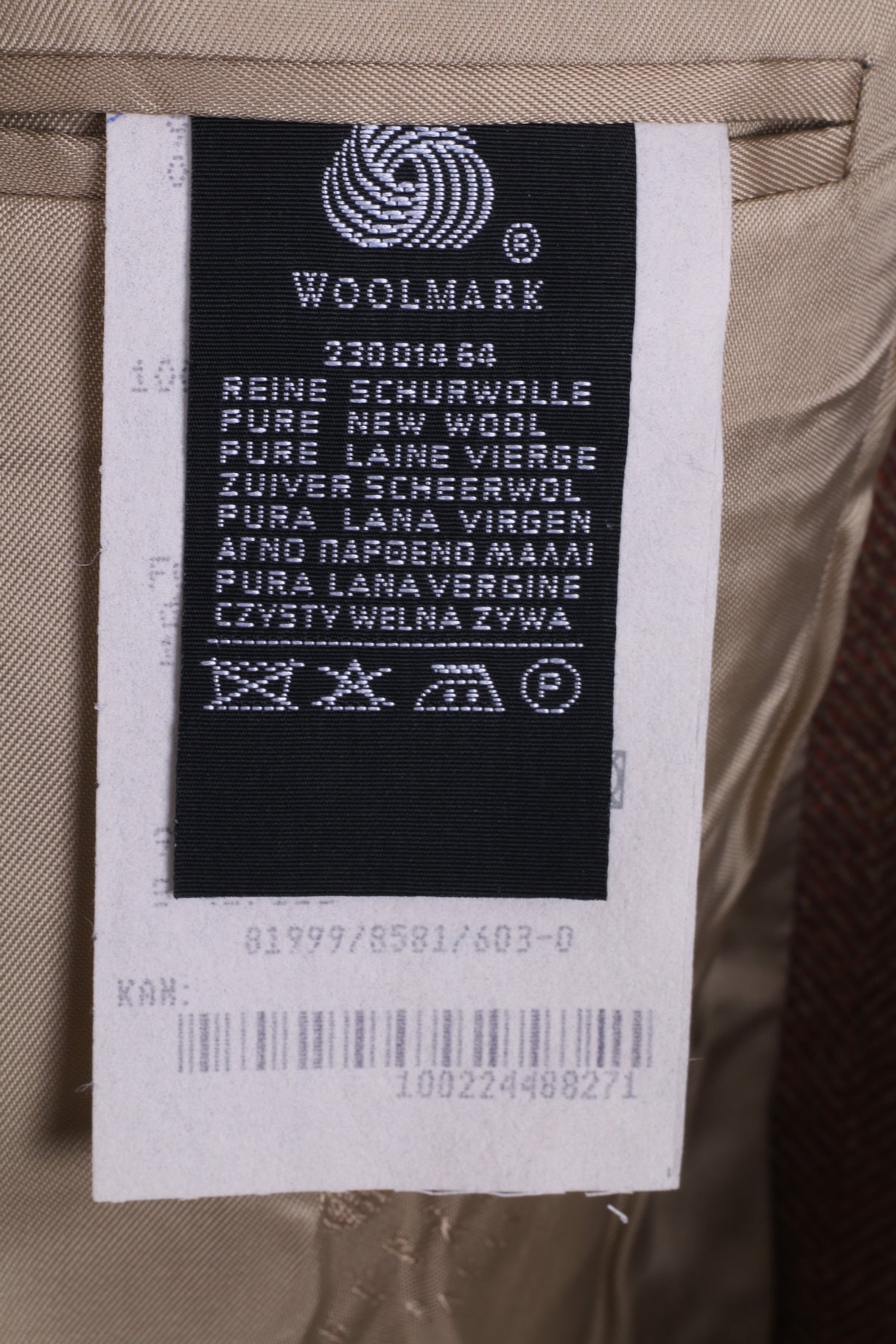 Giacca da uomo Feraud 98 M Giacca monopetto in lana marrone a spina di pesce