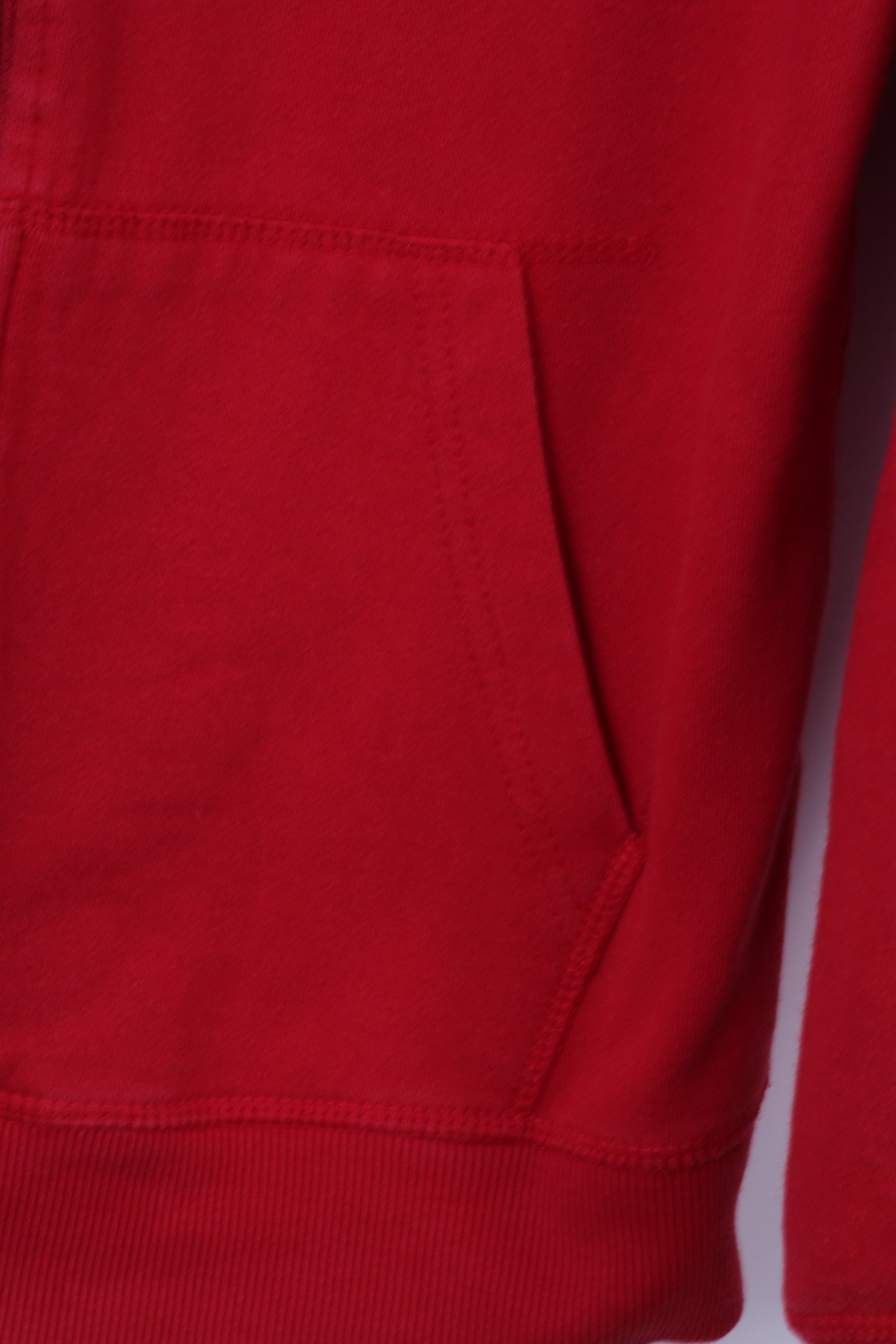 Felpa da uomo Etirel M Felpa rossa in cotone Campus Sportswear Felpa con cappuccio con zip Active Top