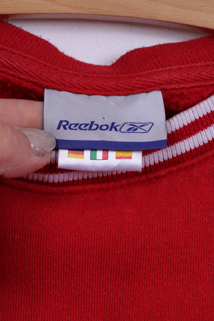 Reebok Garçons 176 14 Âge Sweat Rouge Sportswear Top Coton JWFoster &amp; Sons