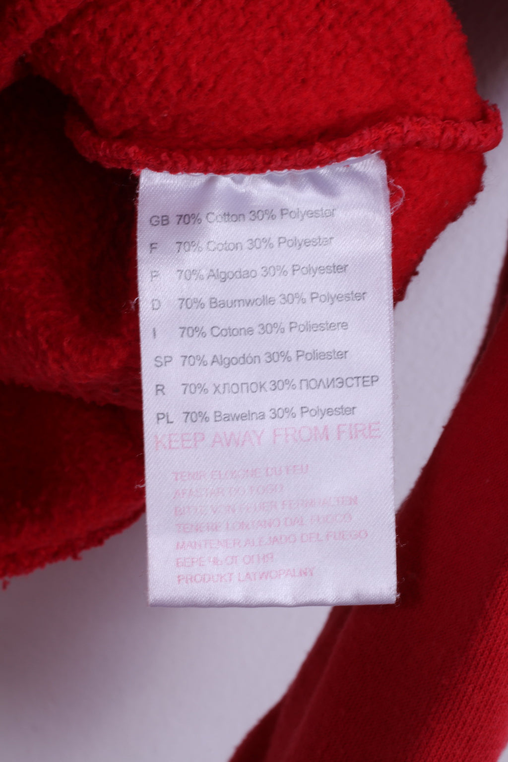 Felpa Reebok Boys 176 14 Age Felpa rossa sportiva Top in cotone JWFoster &amp; Sons