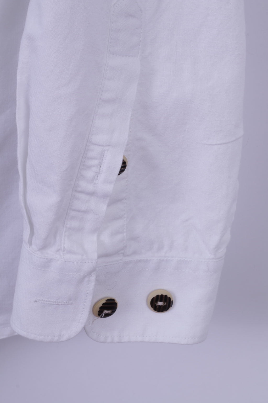 Landhaus by C&amp;A Chemise décontractée XL pour homme en coton blanc avec détails naturels et haut Tyrol