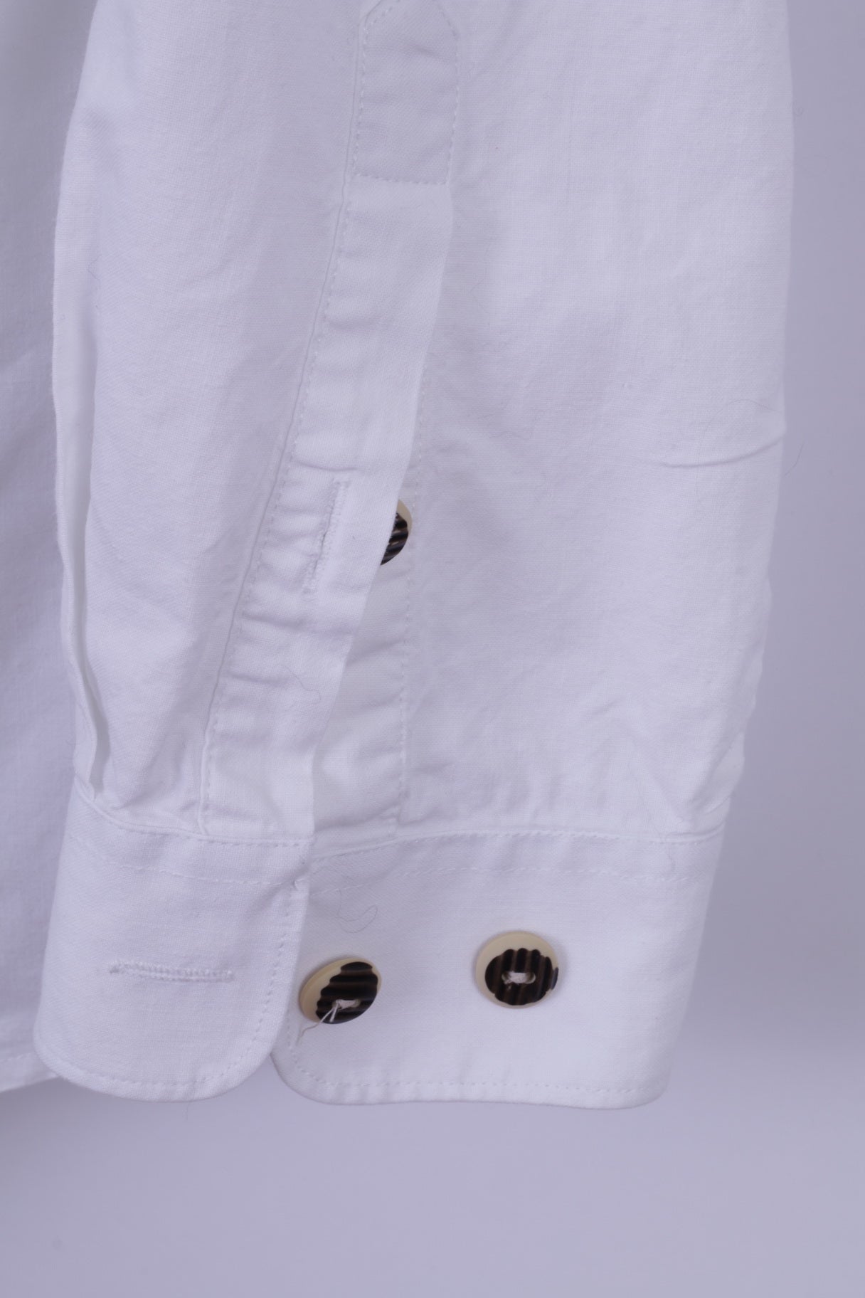 Landhaus by C&amp;A Chemise décontractée XL pour homme en coton blanc avec détails naturels et haut Tyrol