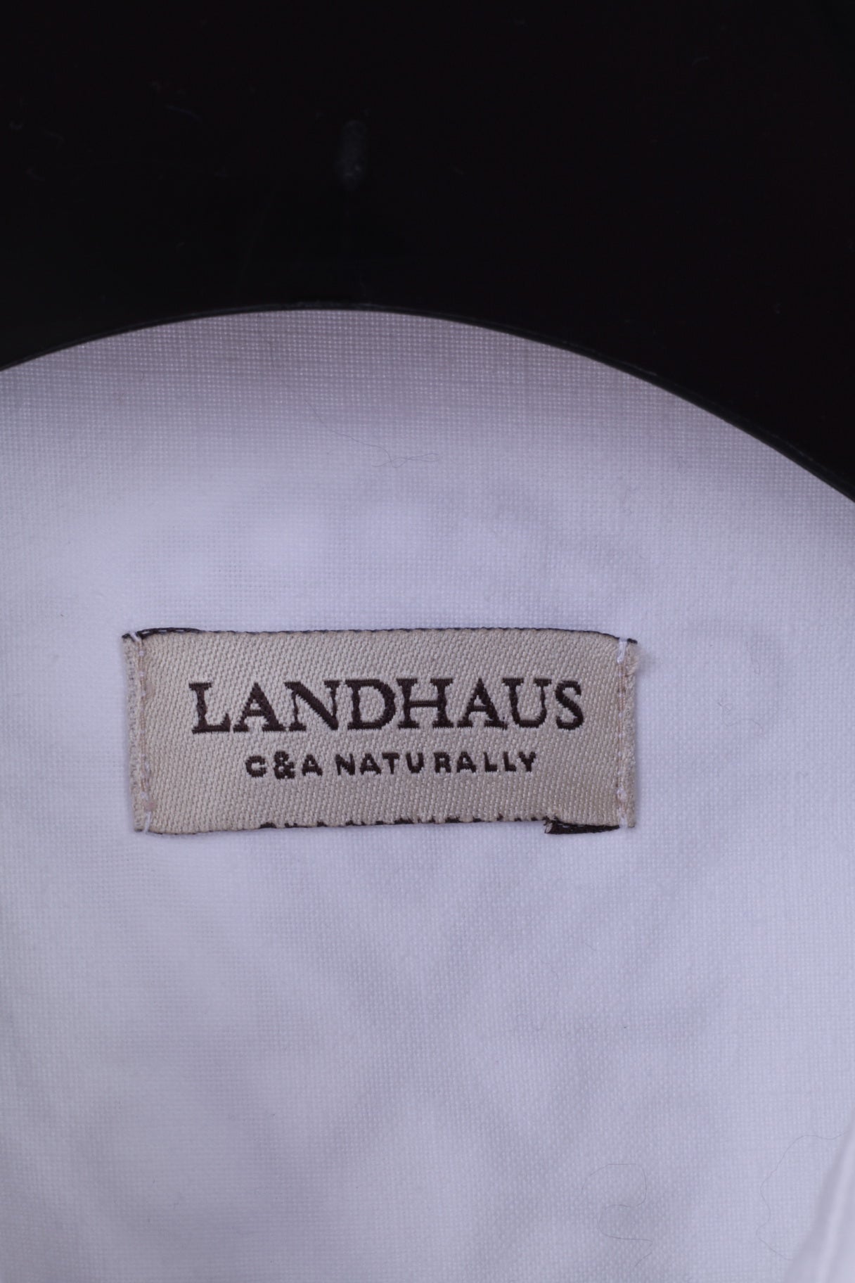 Landhaus by C&amp;A Chemise décontractée XL pour homme en coton blanc avec détails naturels et haut Tyrol
