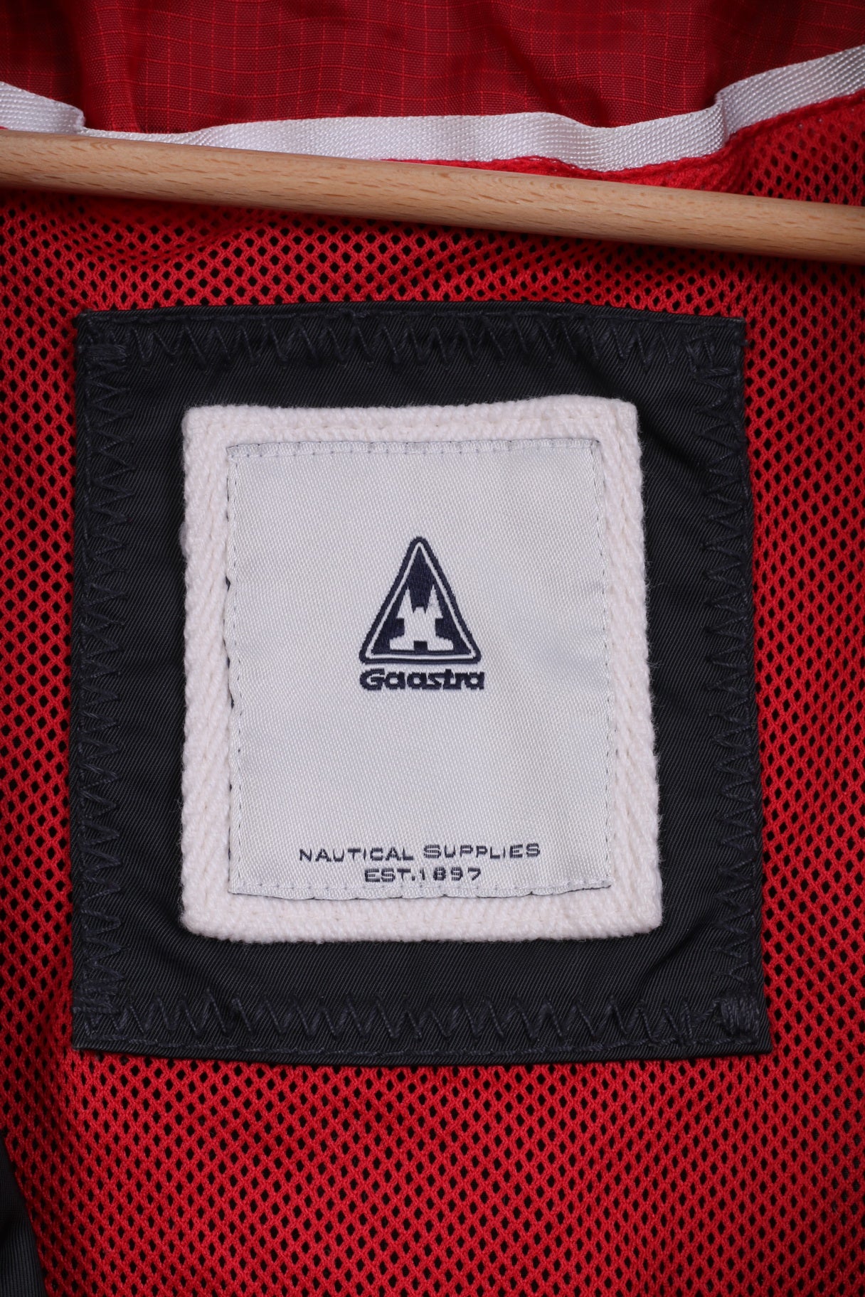 Gaastra Giacca lunga da donna M con cappuccio e tasche nere, leggera, con cerniera intera