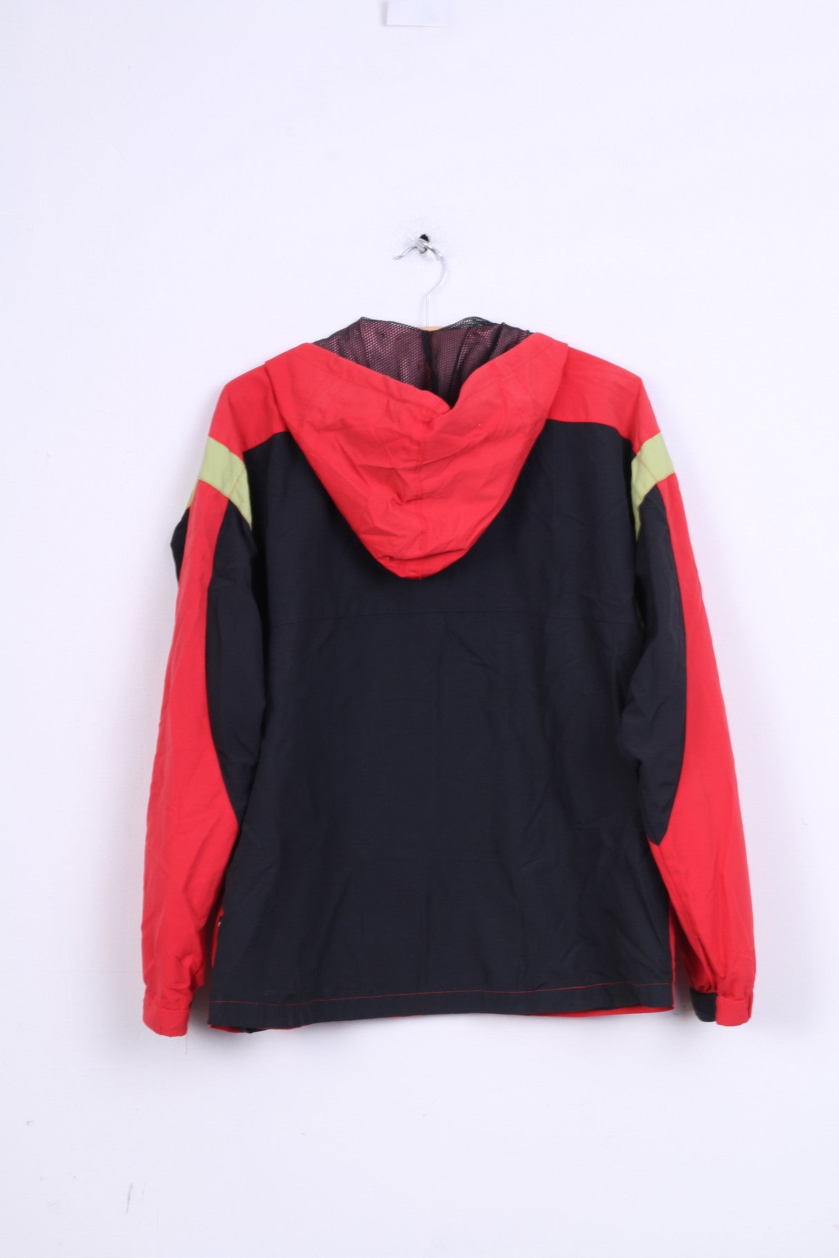 Units Sport Mens S Jacket Red Nylon Waterproof Hood Sport