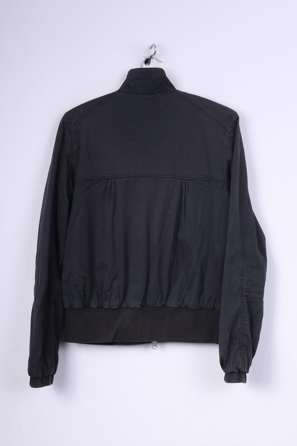Nike Sportswear Womens L 14/16 Jacket Black Cotton Full Zipper Pocket