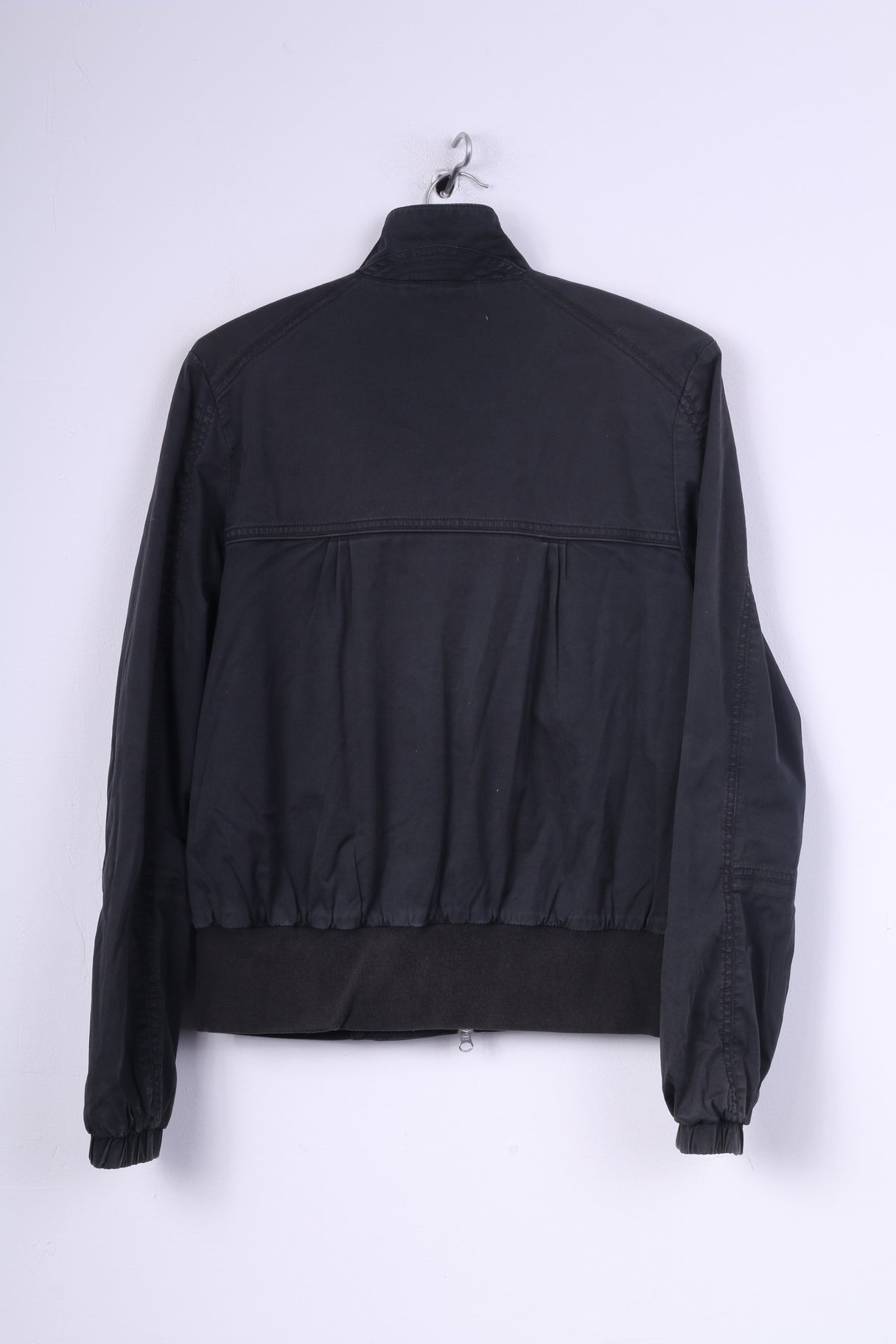 Nike Sportswear Womens L 14/16 Jacket Black Cotton Full Zipper Pocket