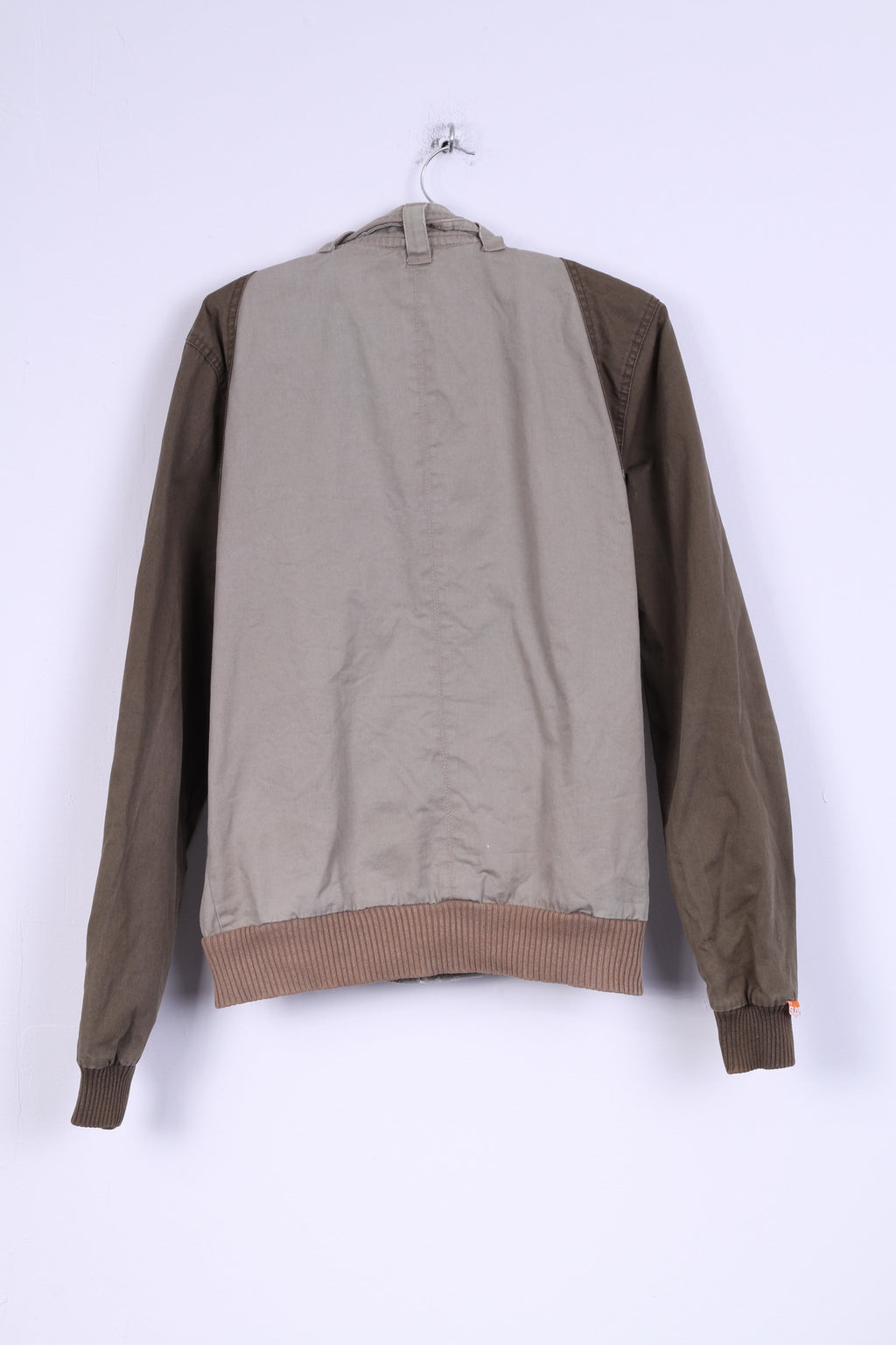 Superdry Veste SM Homme Vert Kaki Coton Zip Up Sport Léger Haut