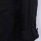 Kenneth Cole Mens XL Long Jacket Coat Single Breasted Cotton Black Full Zipper