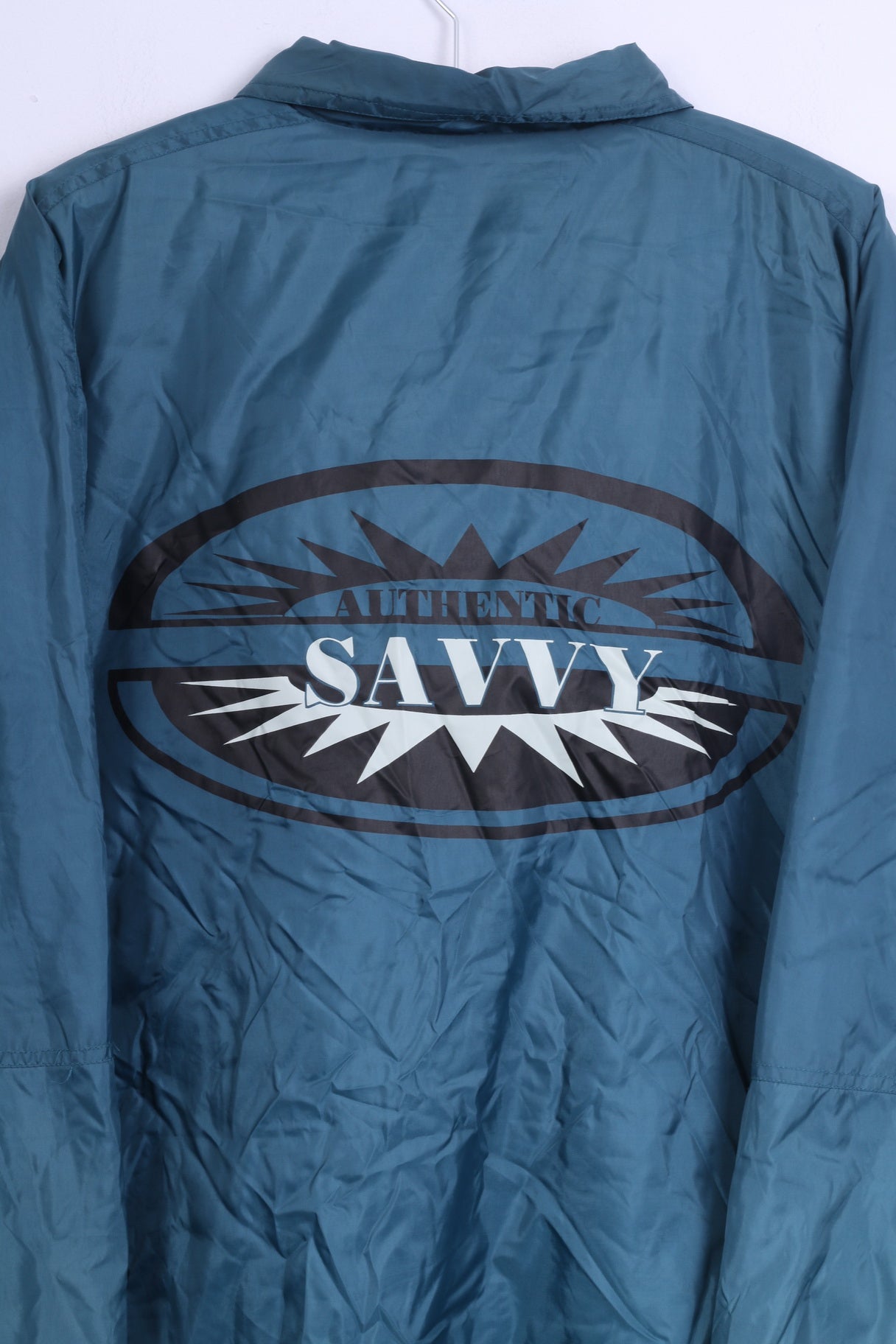 Abbigliamento casual United Blue Giacca da uomo L. Top in nylon esperto con cappuccio blu mare retrò