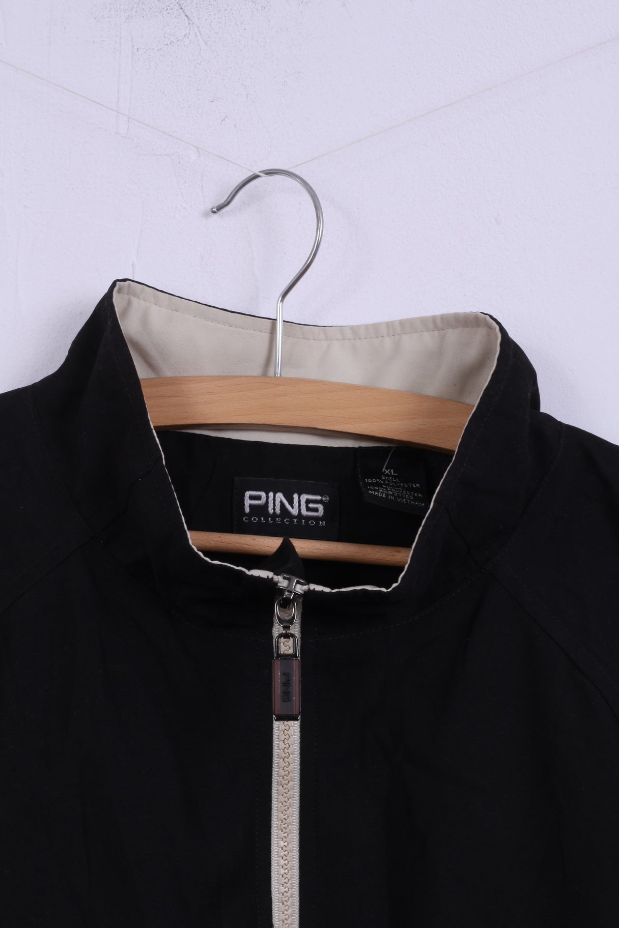 Ping Collection Veste pull XL pour homme Noir Golf Col zippé Vêtements de sport de qualité supérieure