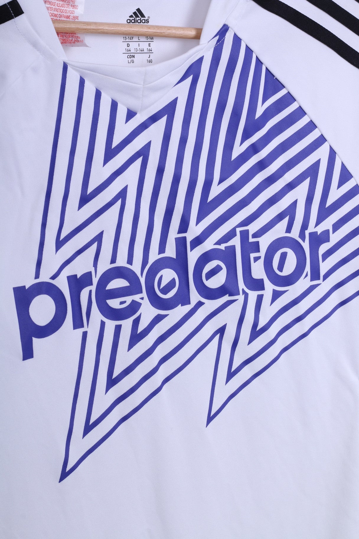 Adidas Predator Boys 13-14 Year Shirt Football Club Sport