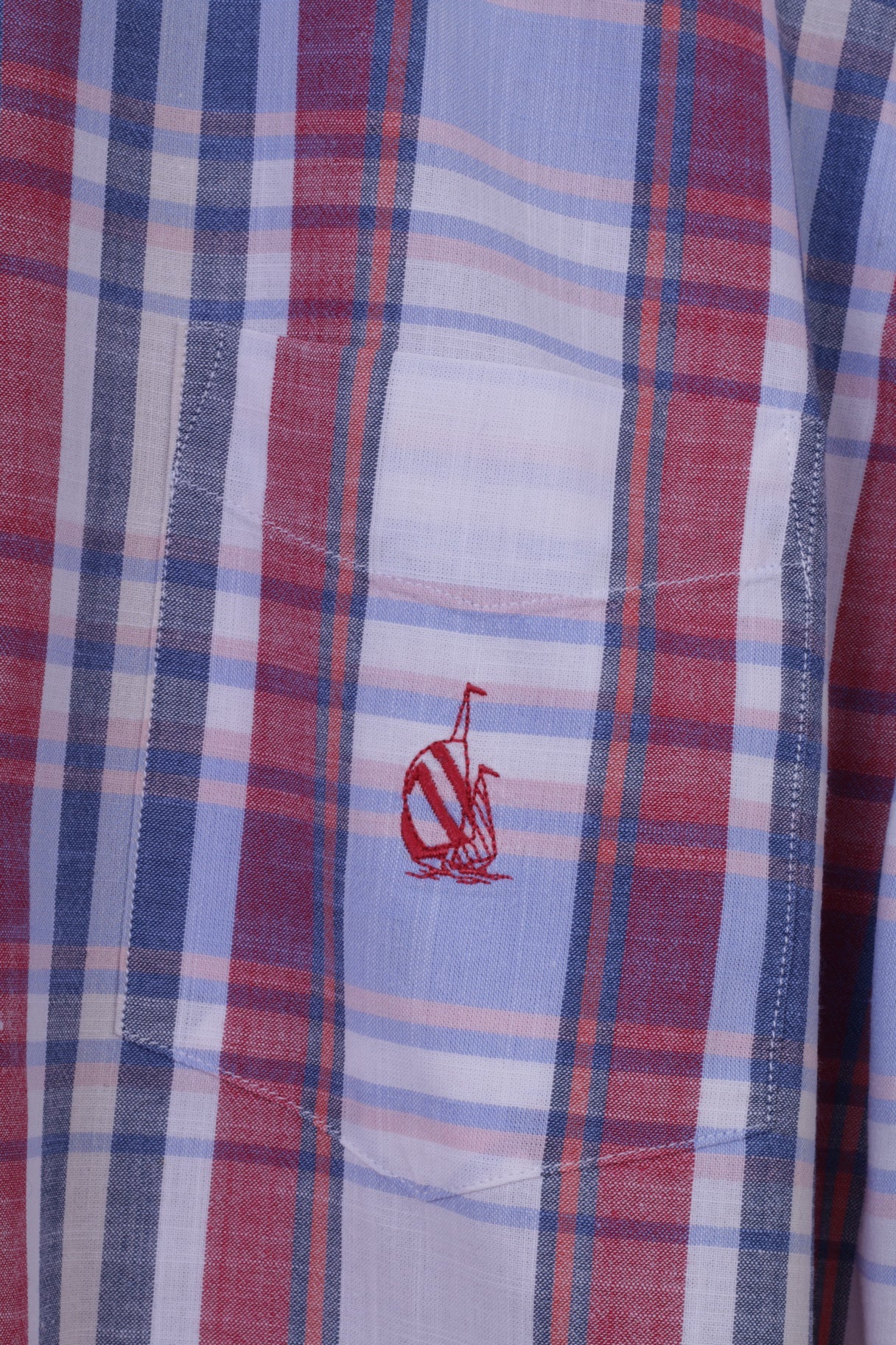 Nautica Chemise décontractée pour homme Bleu à carreaux Heritage Fit 100 % coton à manches longues