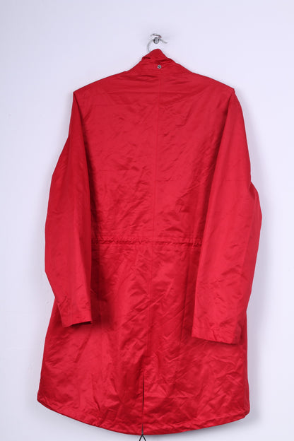Blue Motion Womens M 40/42 Coat Red Full Zipper Pocket Outdoor Jacket