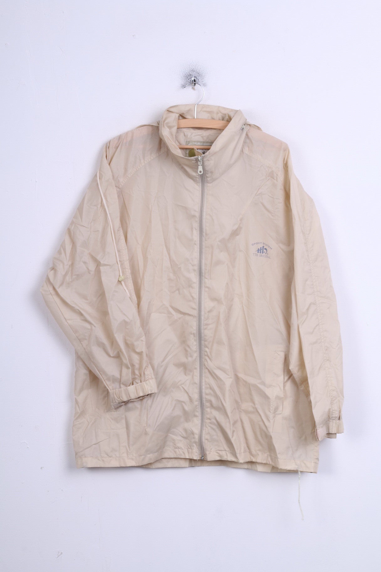 Sport System TTH ORIGINAL Veste XL à Capuche Homme Ecru