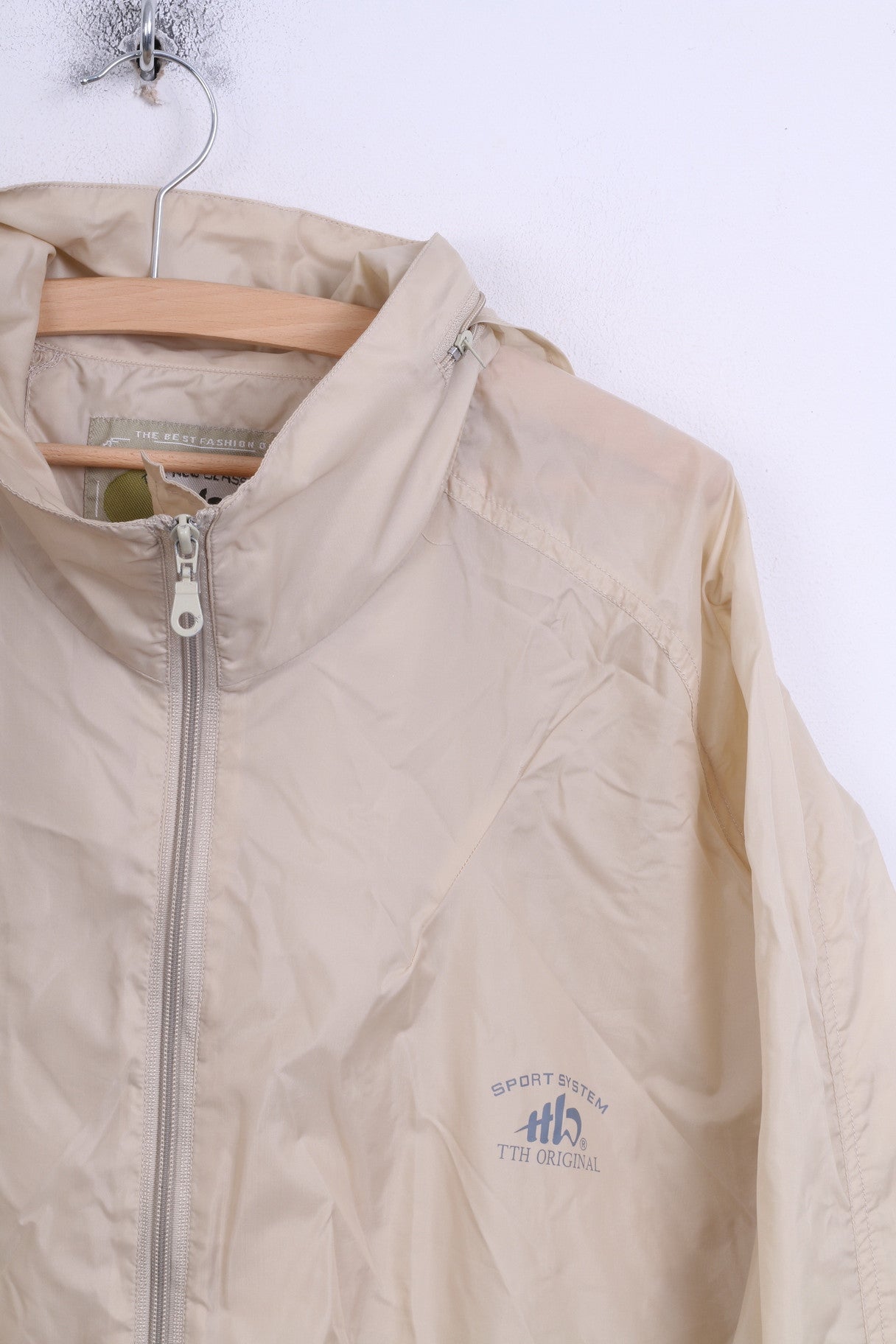 Sport System TTH ORIGINAL Veste XL à Capuche Homme Ecru