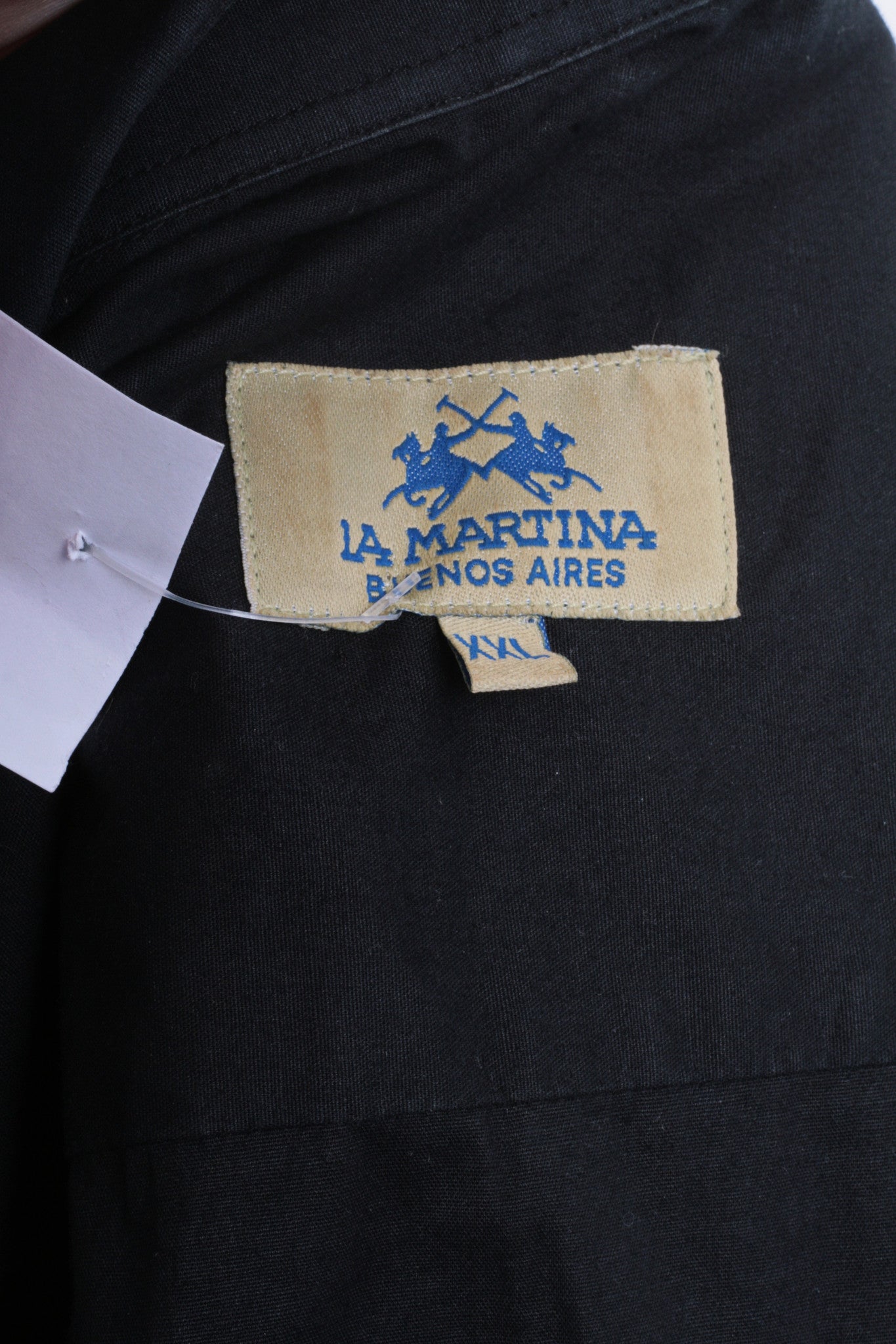 La Martina Womens XXL Casual Shirt Black Argentino Buenos Aires Cotton - RetrospectClothes