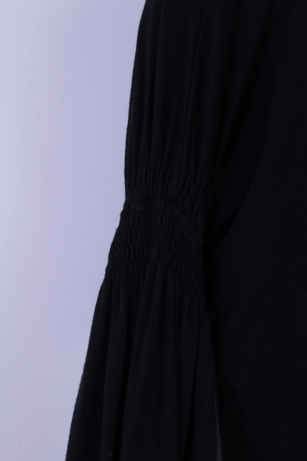 Per Chi Mini robe noire en coton extensible à col rond pour femme 42 S