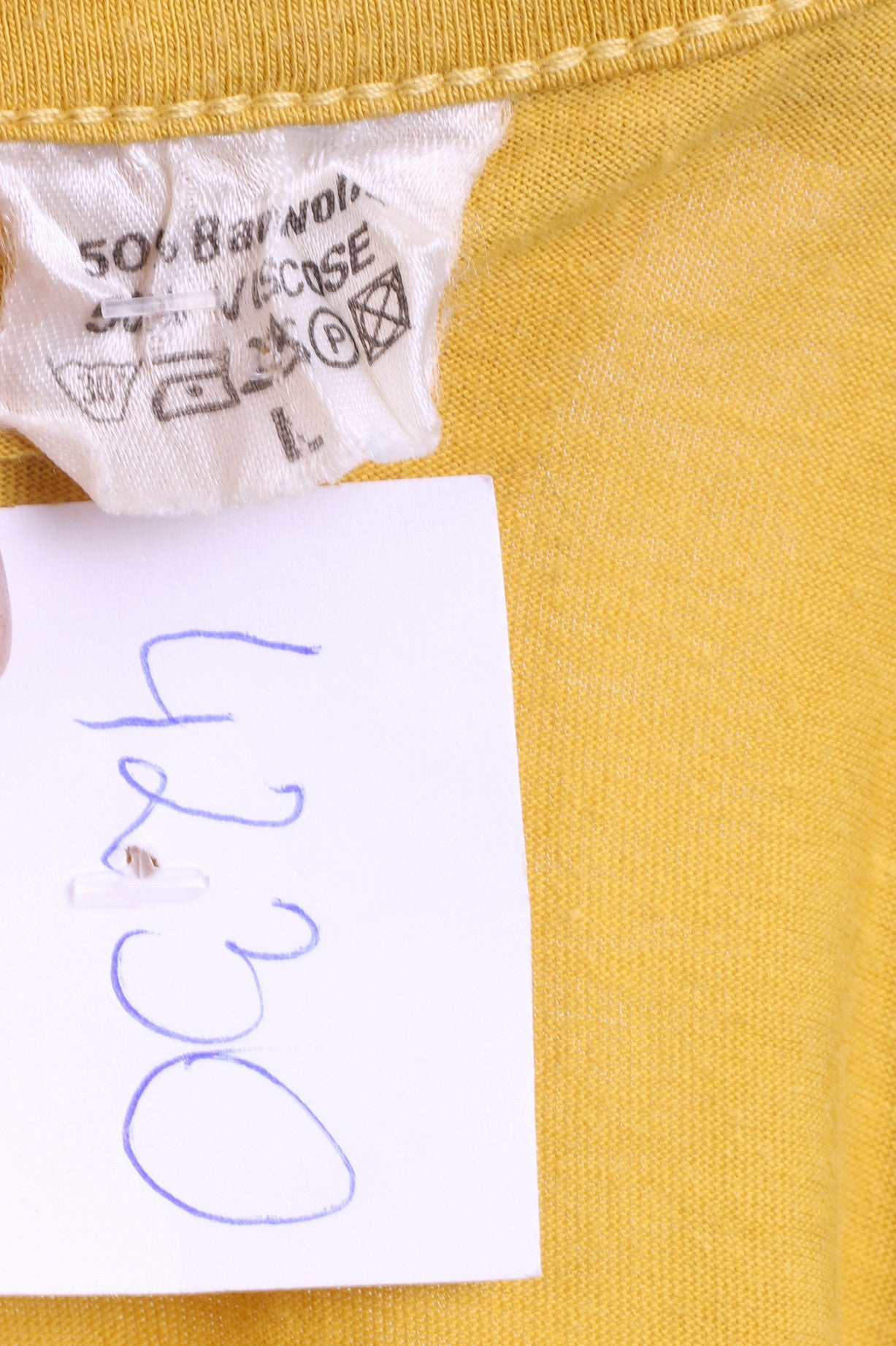 Mens L Shirt Mustard Coconut Beach Summer Short Sleeve - RetrospectClothes