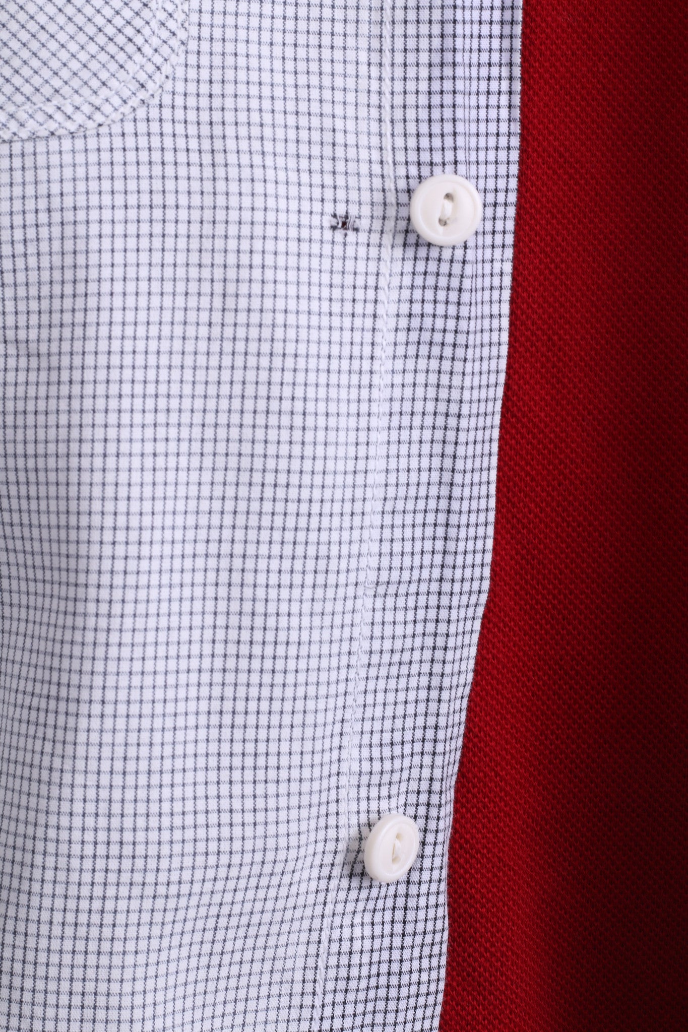 All Saints Mens L Casual Shirt Check White Grey Cotton Long Sleeve - RetrospectClothes