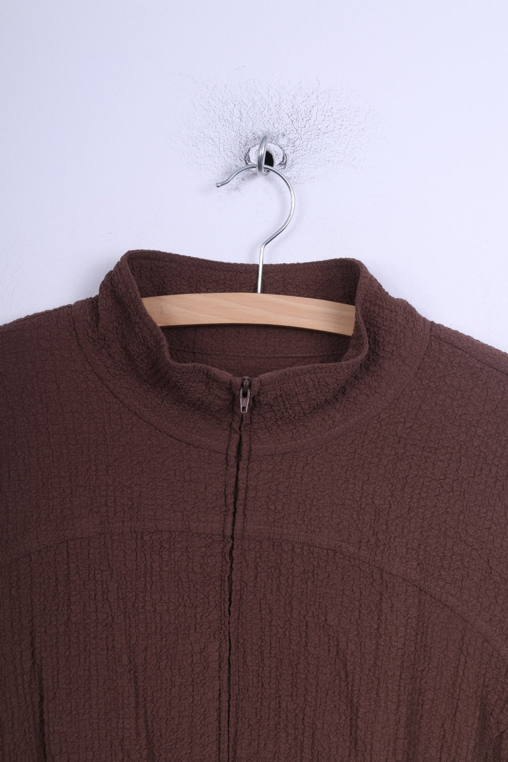 Orvis Veste XL pour femme Marron Fermeture éclair complète Été Rayonne vintage