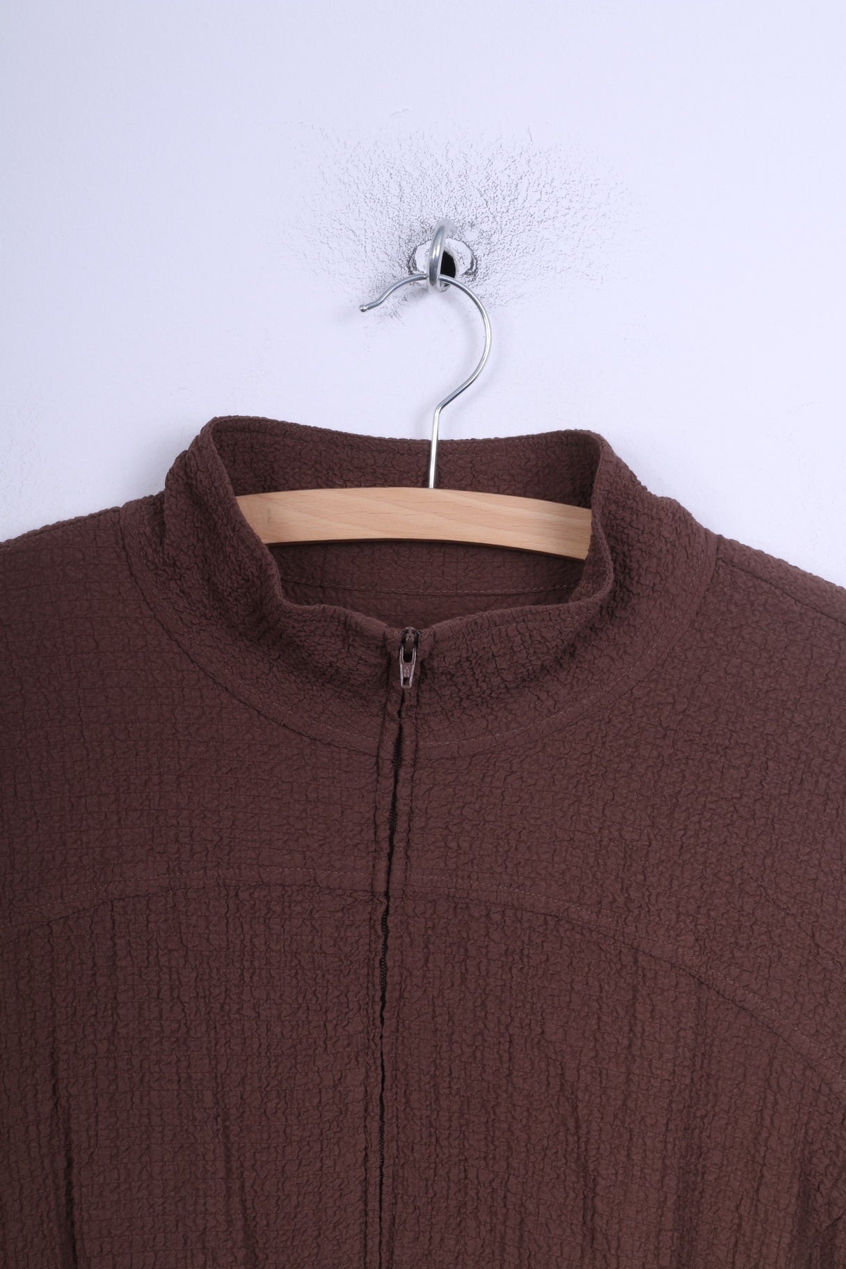 Giacca Orvis da donna XL marrone con cerniera intera estiva in rayon vintage