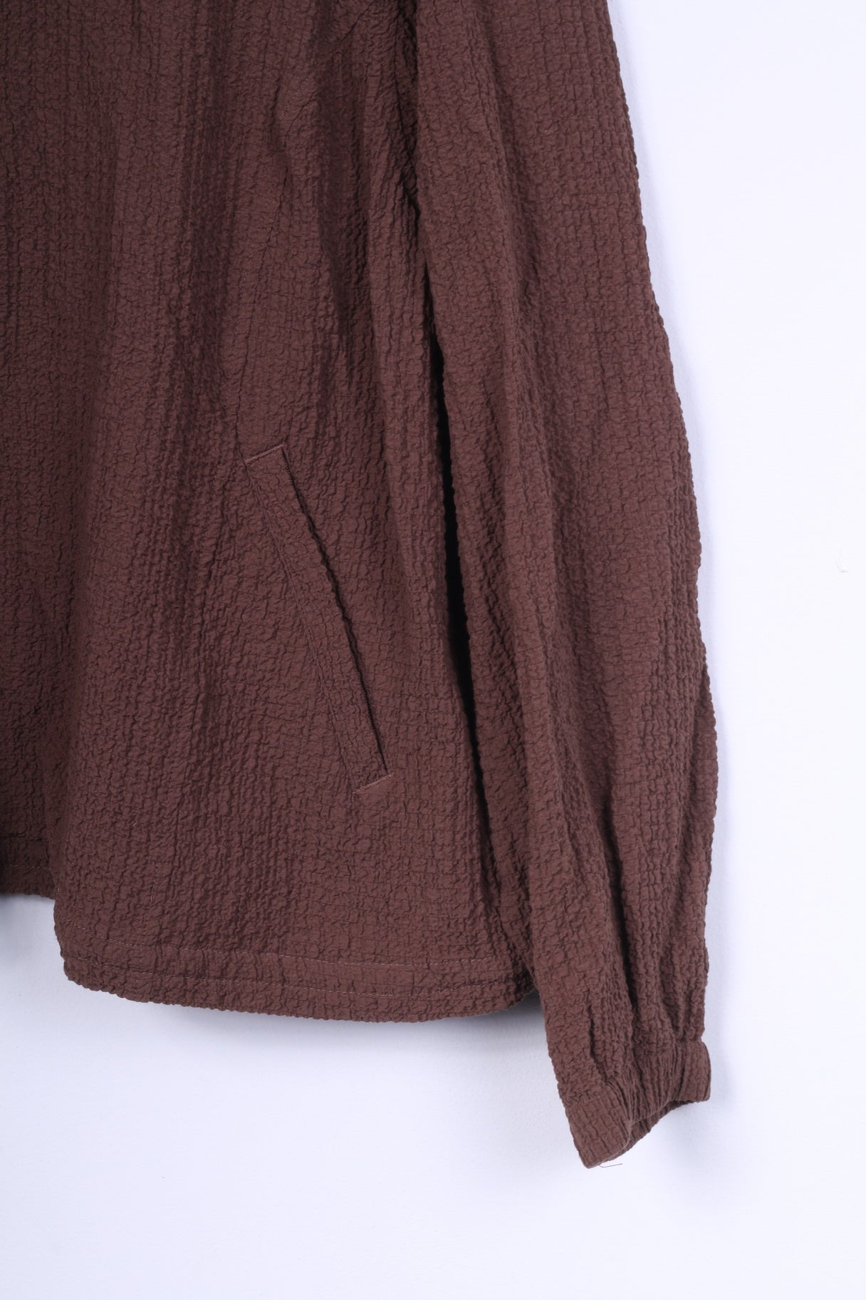 Giacca Orvis da donna XL marrone con cerniera intera estiva in rayon vintage