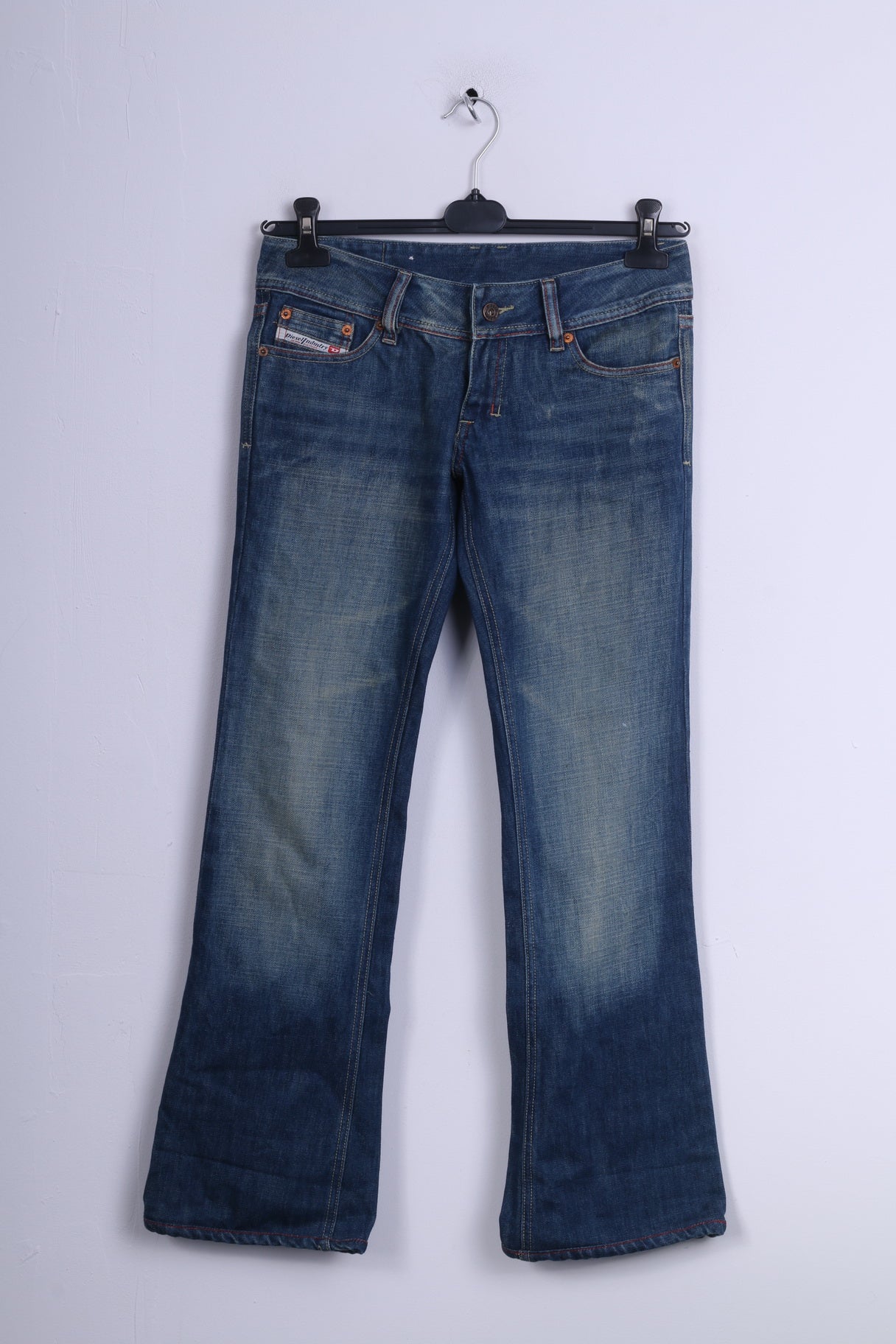 Pantaloni W28 da donna Diesel Industry Jeans Denim Cotone Blu