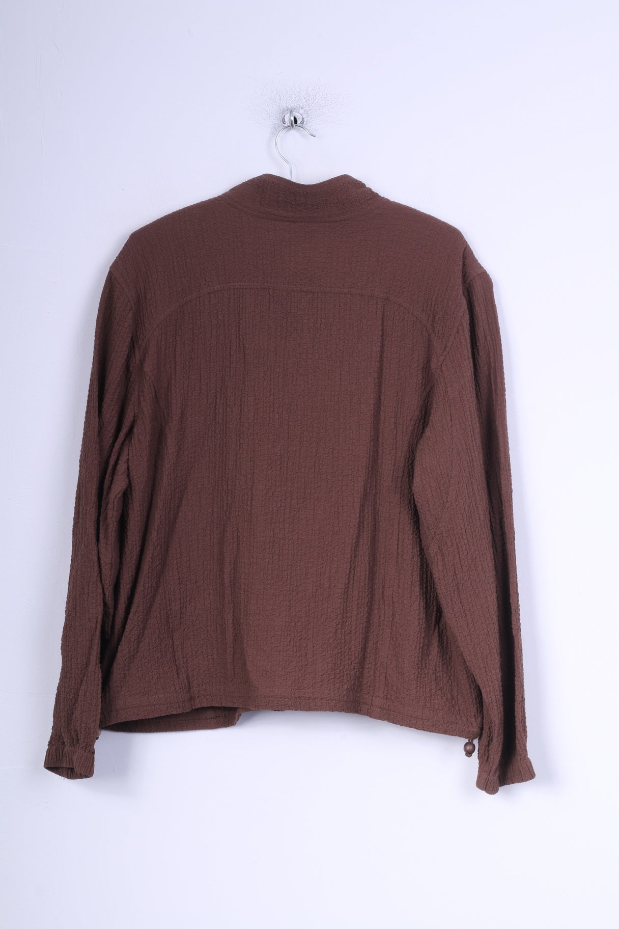 Giacca Orvis da donna XL marrone con cerniera intera estiva in rayon vintage