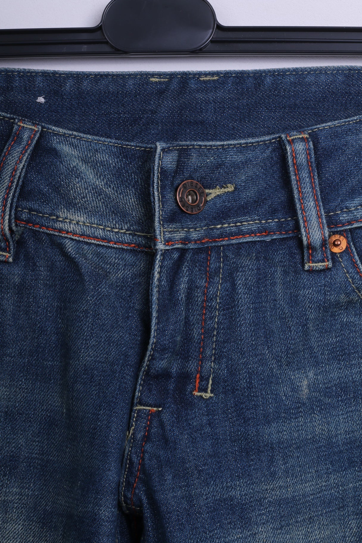 Pantaloni W28 da donna Diesel Industry Jeans Denim Cotone Blu