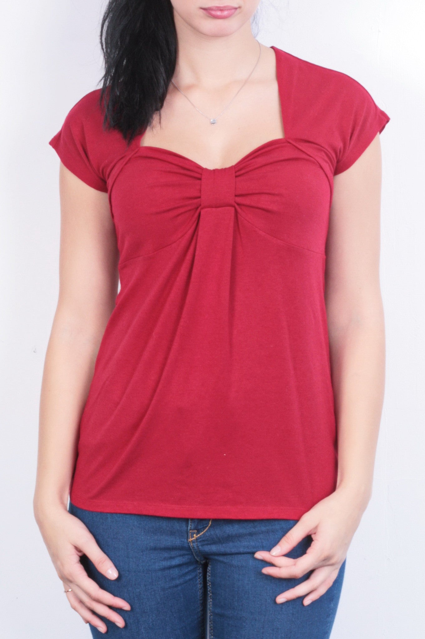 Ann Taylor Loft Womens S Blouse Shirt Red Top - RetrospectClothes