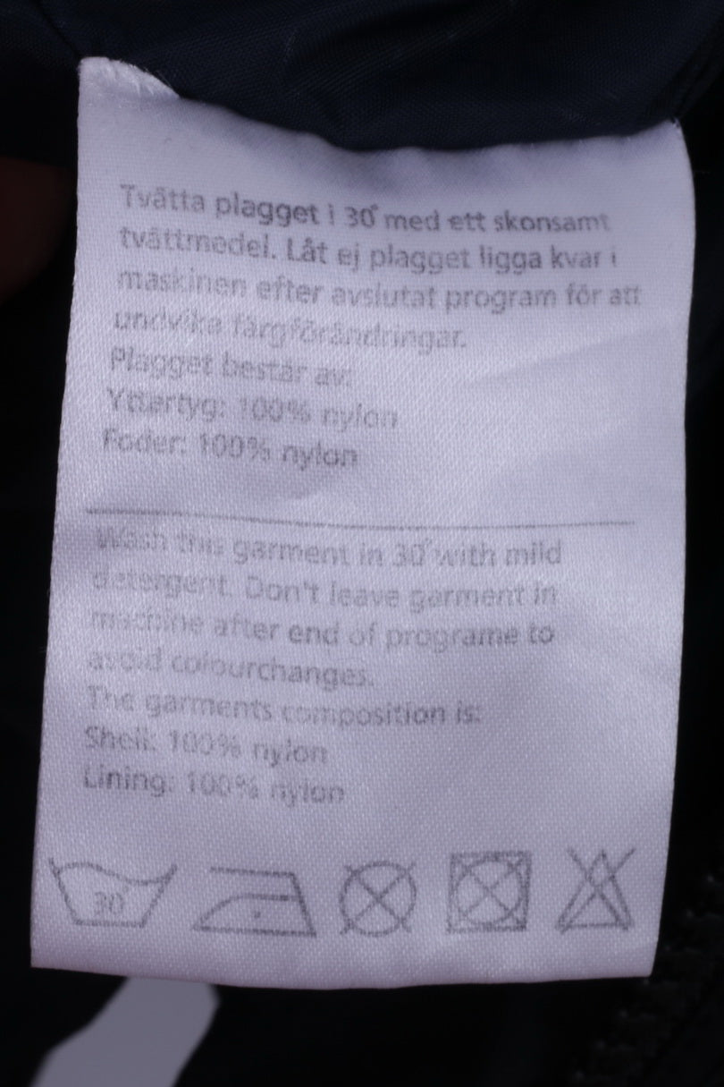 Giacca antipioggia Race Marine da donna 40 M Cappotto impermeabile in nylon nero con cerniera intera
