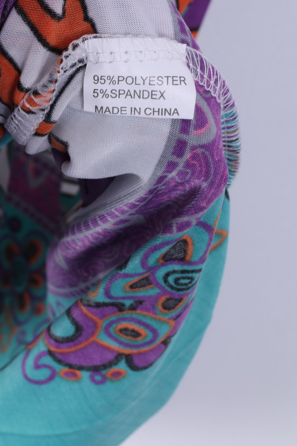 Love U.S.A Womens S/M Mini Dress Halter Neck Printed Summer Beach White