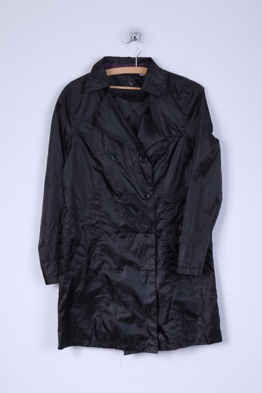 Esmara Manteau S pour femme - Trench léger boutonné noir
