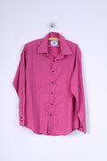 Camicia casual da uomo TM Lewin 17 34,5 L in cotone aderente Rovereto a righe rosa