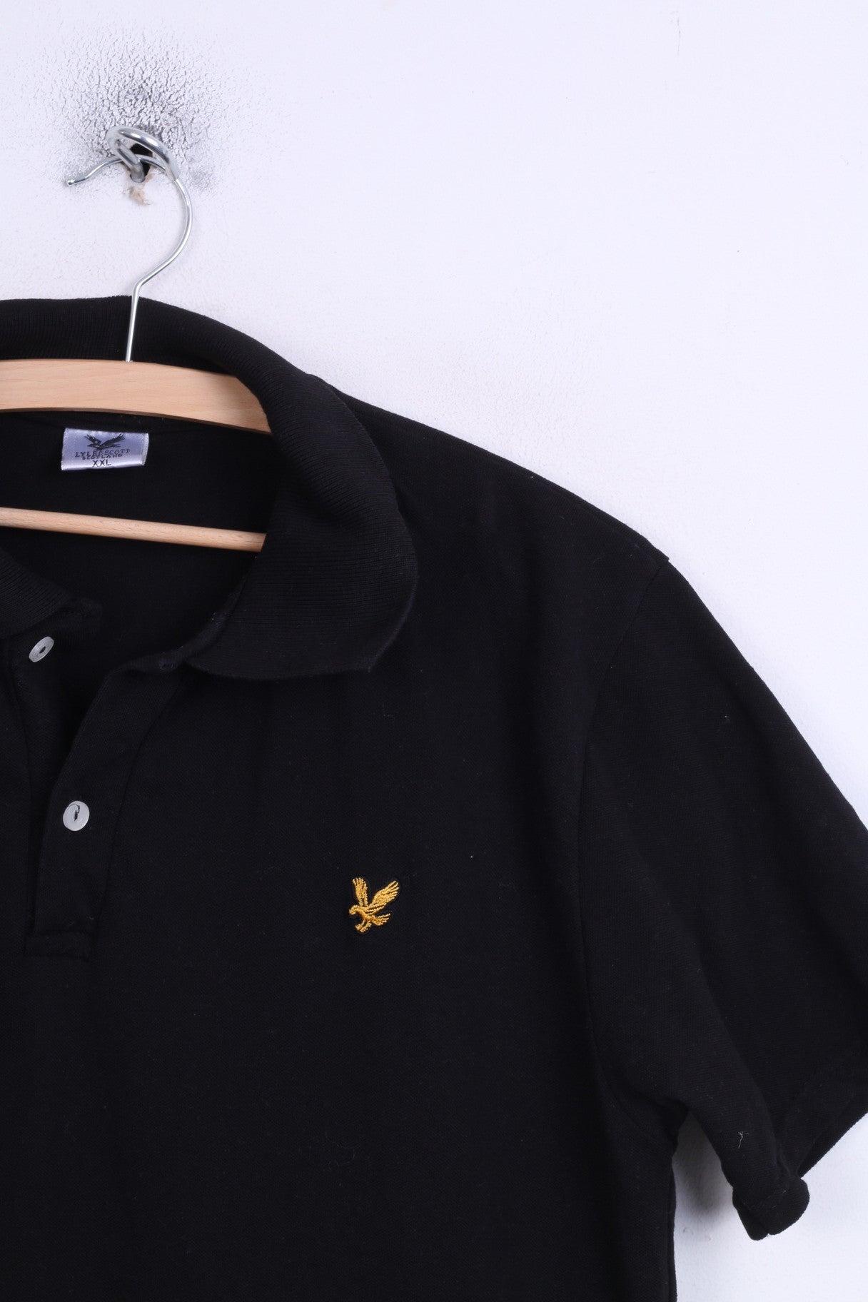 Polo Lyle &amp; Scott da uomo 2XL nera in cotone XXL Sport