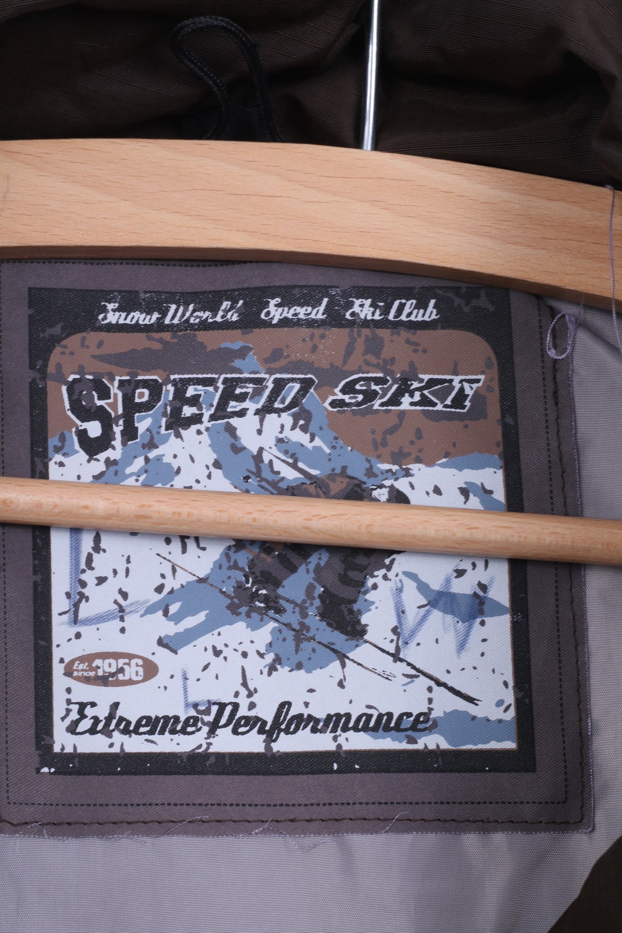 TCM Speed Ski Mens M Jacket Brown Nylon Padded Winter Outdoor Top