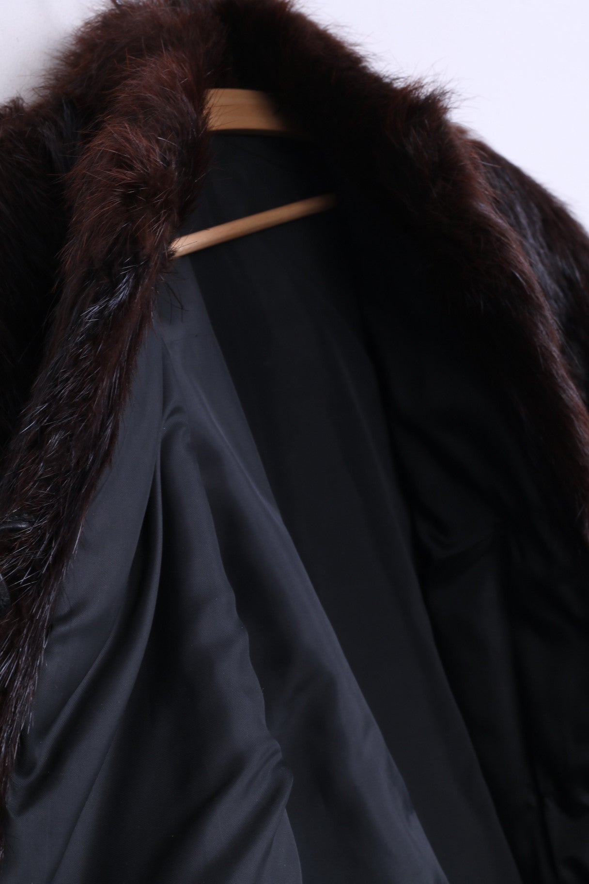 Womens M Jacket Authentic Nutria Fur Brown Boho Vintage