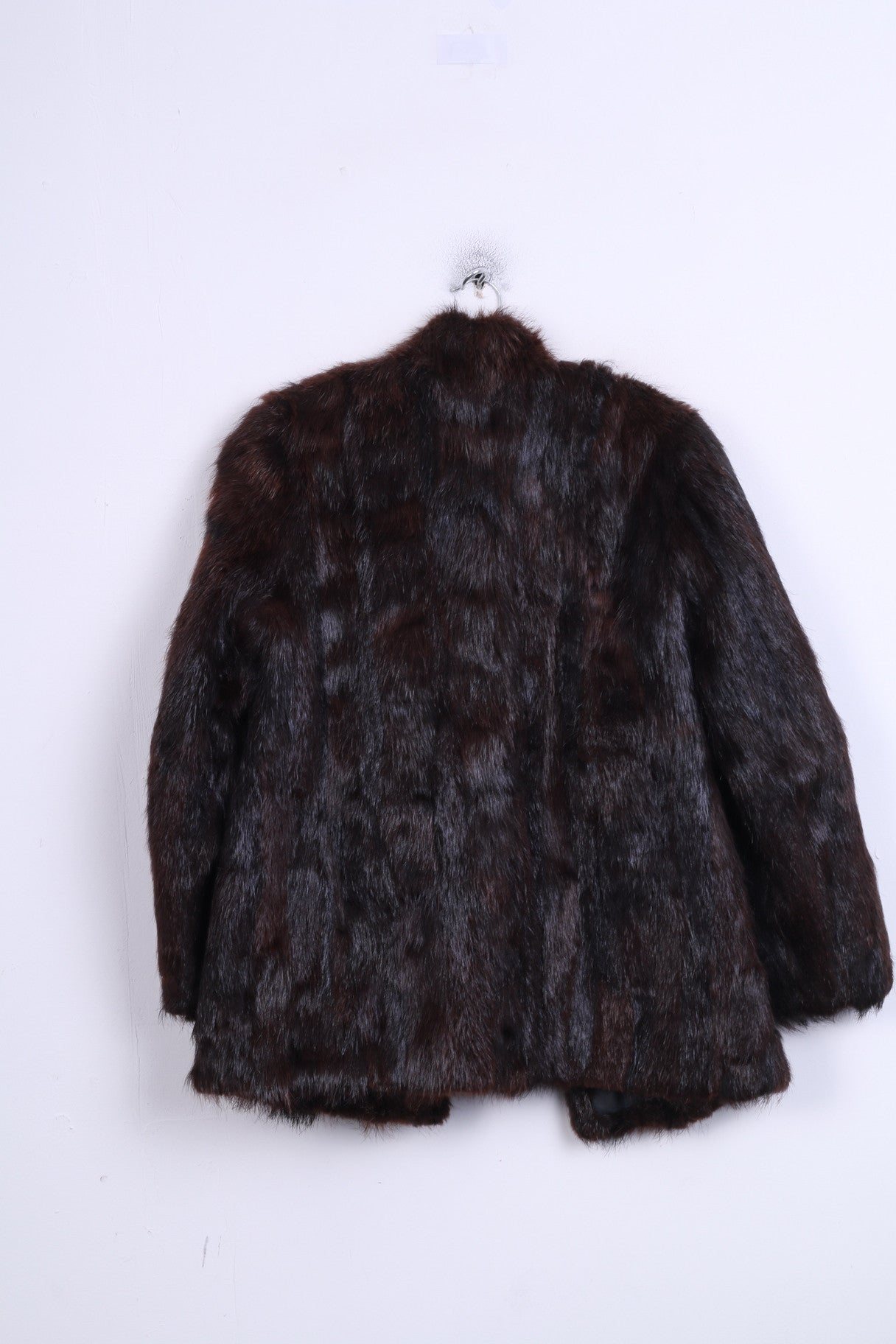 Womens M Jacket Authentic Nutria Fur Brown Boho Vintage