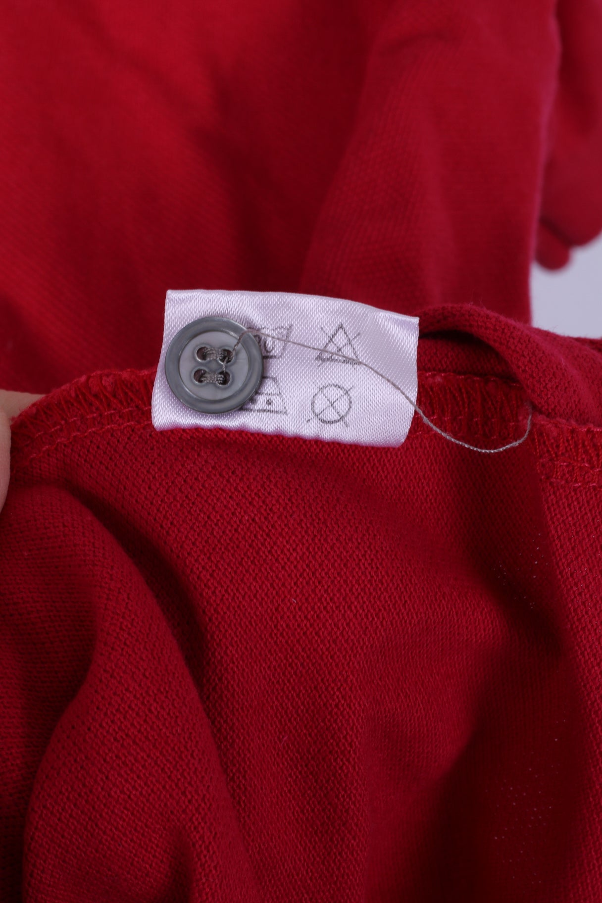 Reebok Polo L Homme Rouge Coton Bali Island Gilf Club