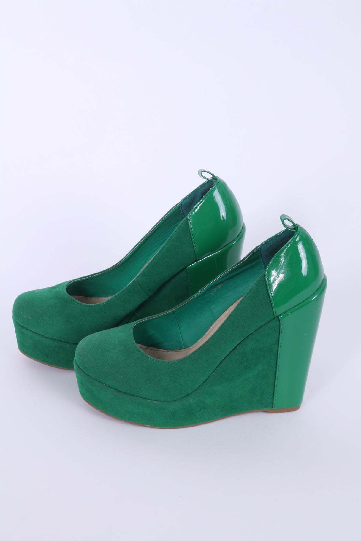Mode Queen Womens 39 Chaussures Compensées Talons Hauts Plateforme Escarpins Vert